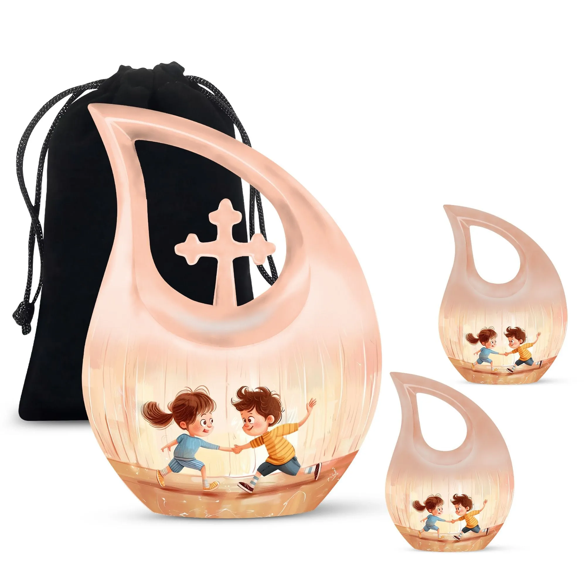 Brother And Sister Memorial Urn: Cremation Urn For Human Ashes