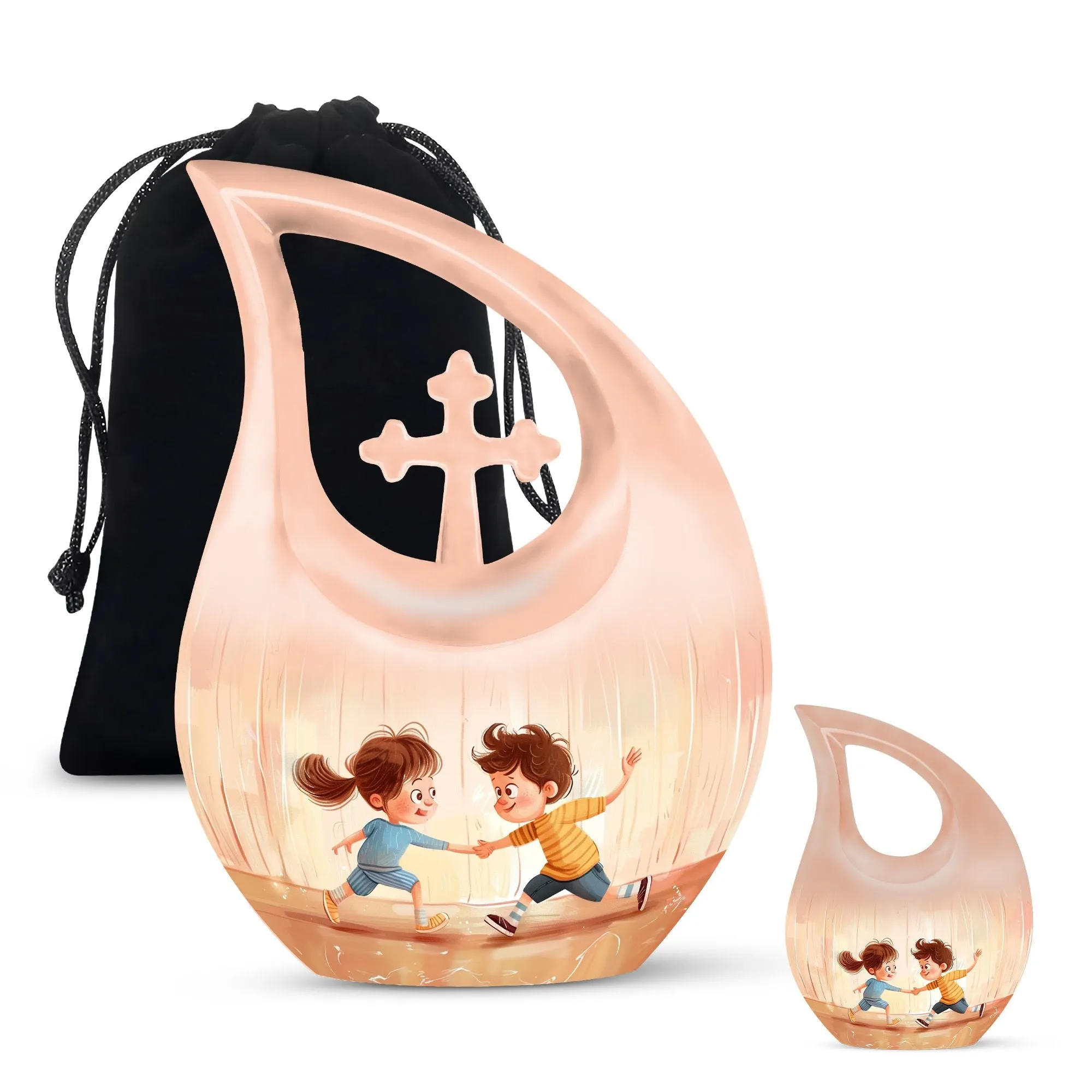 Brother And Sister Memorial Urn: Cremation Urn For Human Ashes