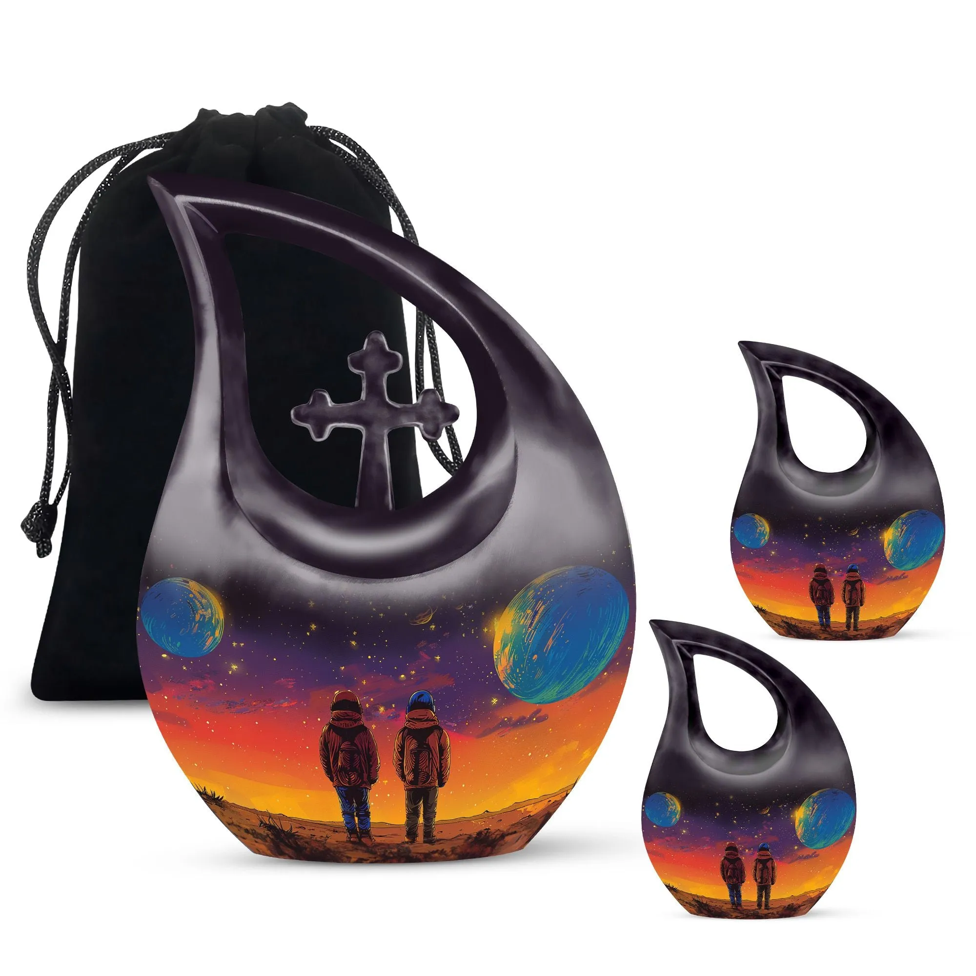 Brother And Sister Urn – Personalized Memorial Keepsake Urn
