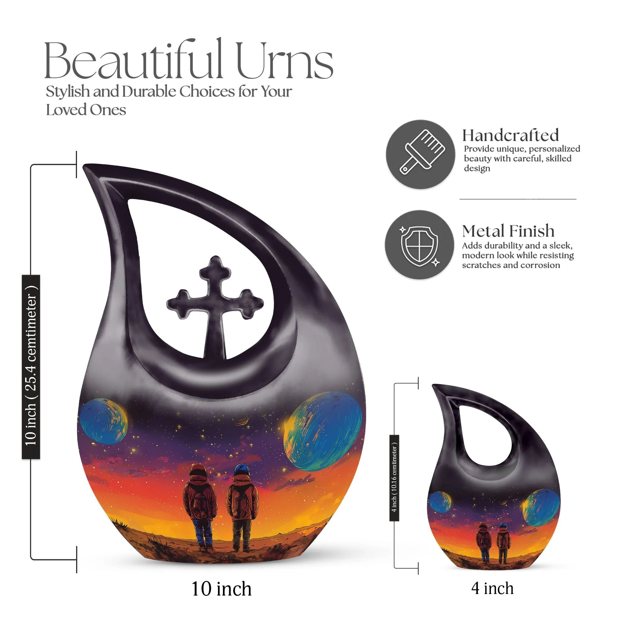 Brother And Sister Urn – Personalized Memorial Keepsake Urn