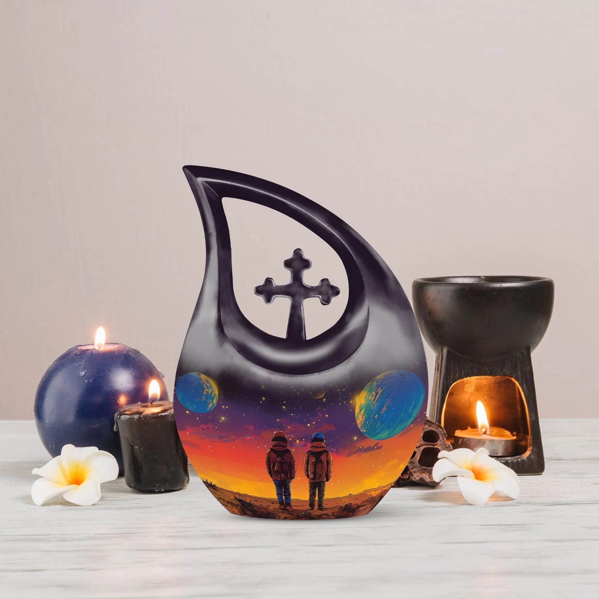 Brother And Sister Urn – Personalized Memorial Keepsake Urn