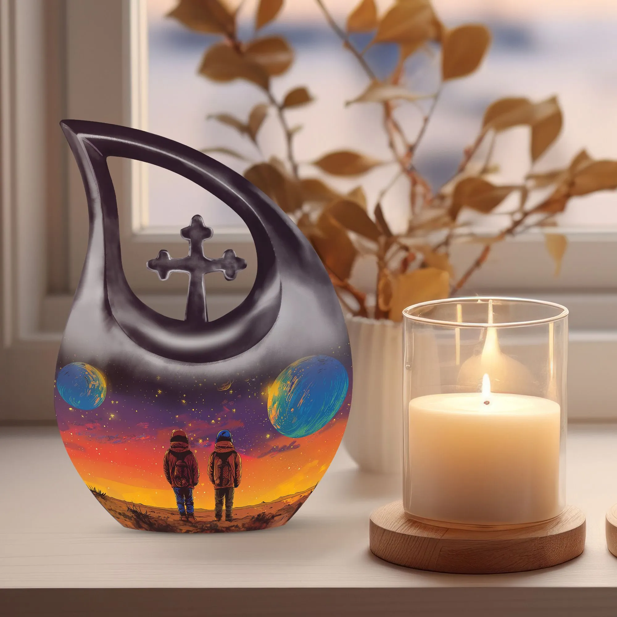 Brother And Sister Urn – Personalized Memorial Keepsake Urn