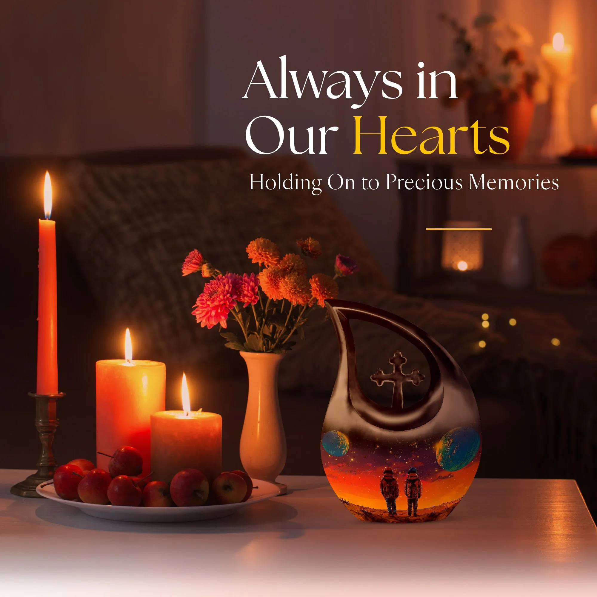 Brother And Sister Urn – Personalized Memorial Keepsake Urn