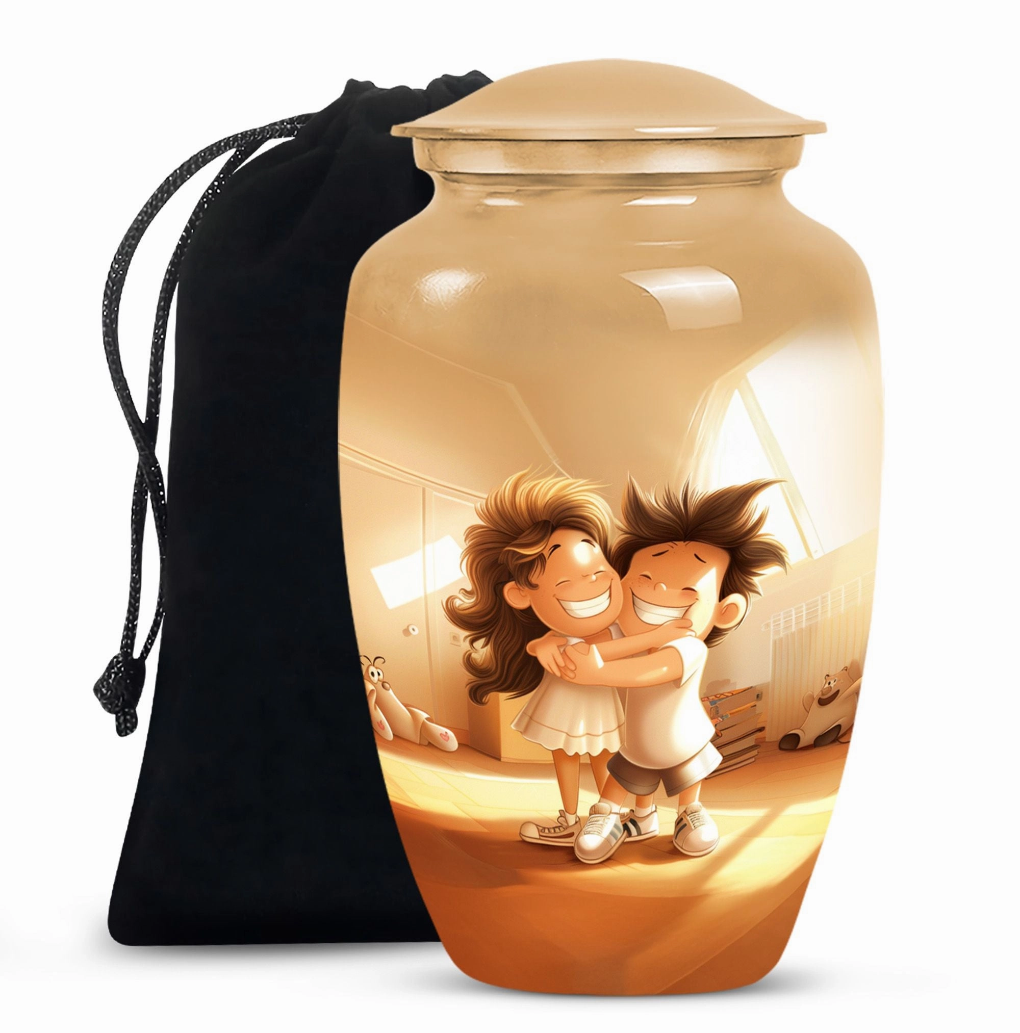 Brother and Sister Commemoration: Classic Memorial Urn