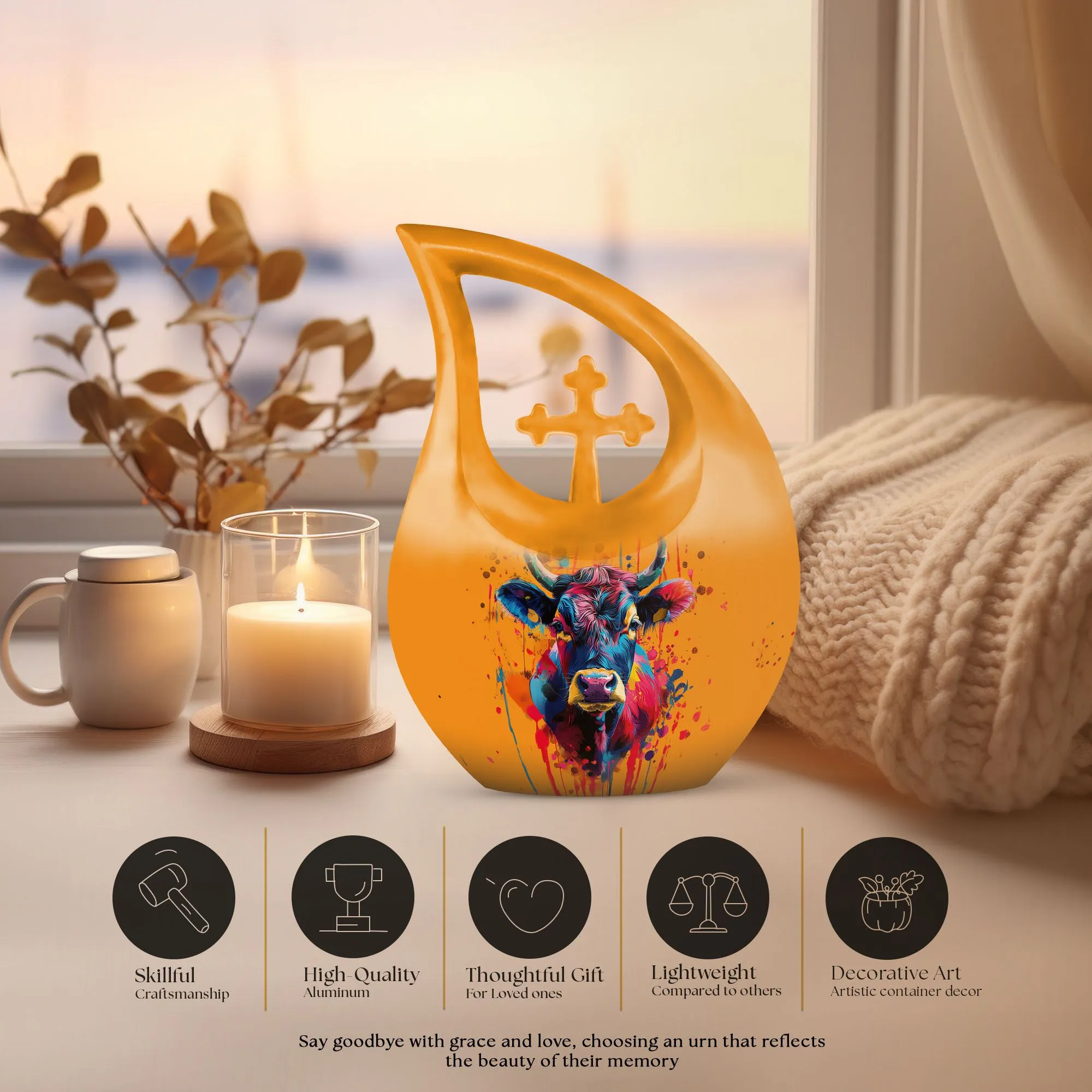 Bull Urn : Cremation Urn For Human Ashes