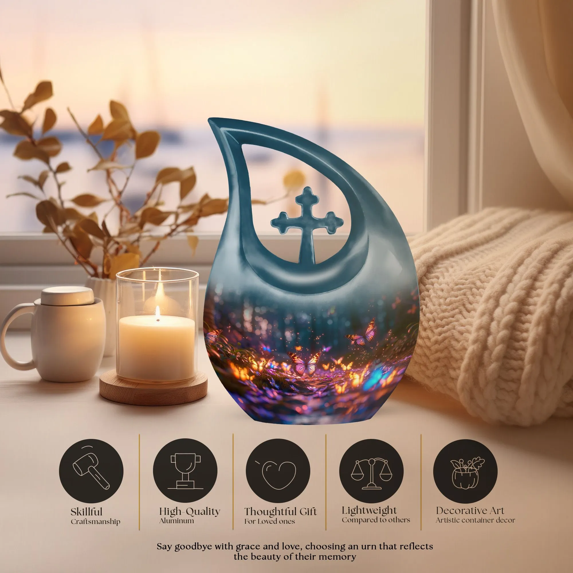 Butterfly Ascend - Personalised Memorial Custom Urns