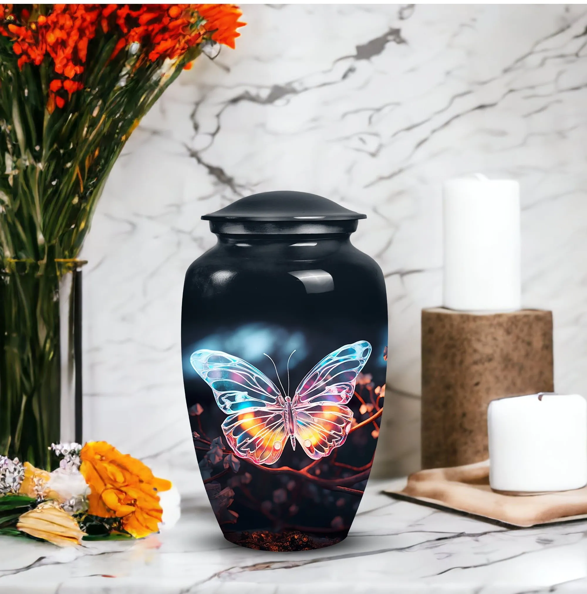 Butterfly Burial Urns: Unique Portable Medium Urns for Cremated Remains