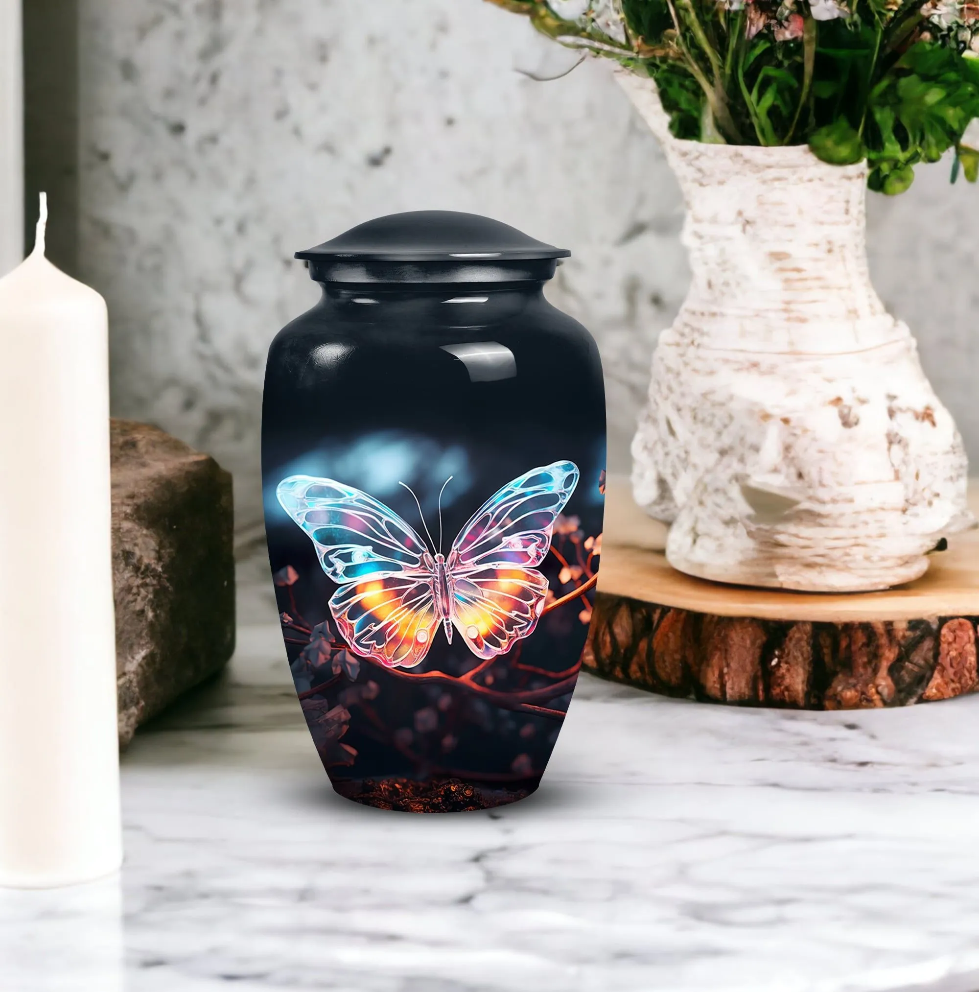 Butterfly Burial Urns: Unique Portable Medium Urns for Cremated Remains