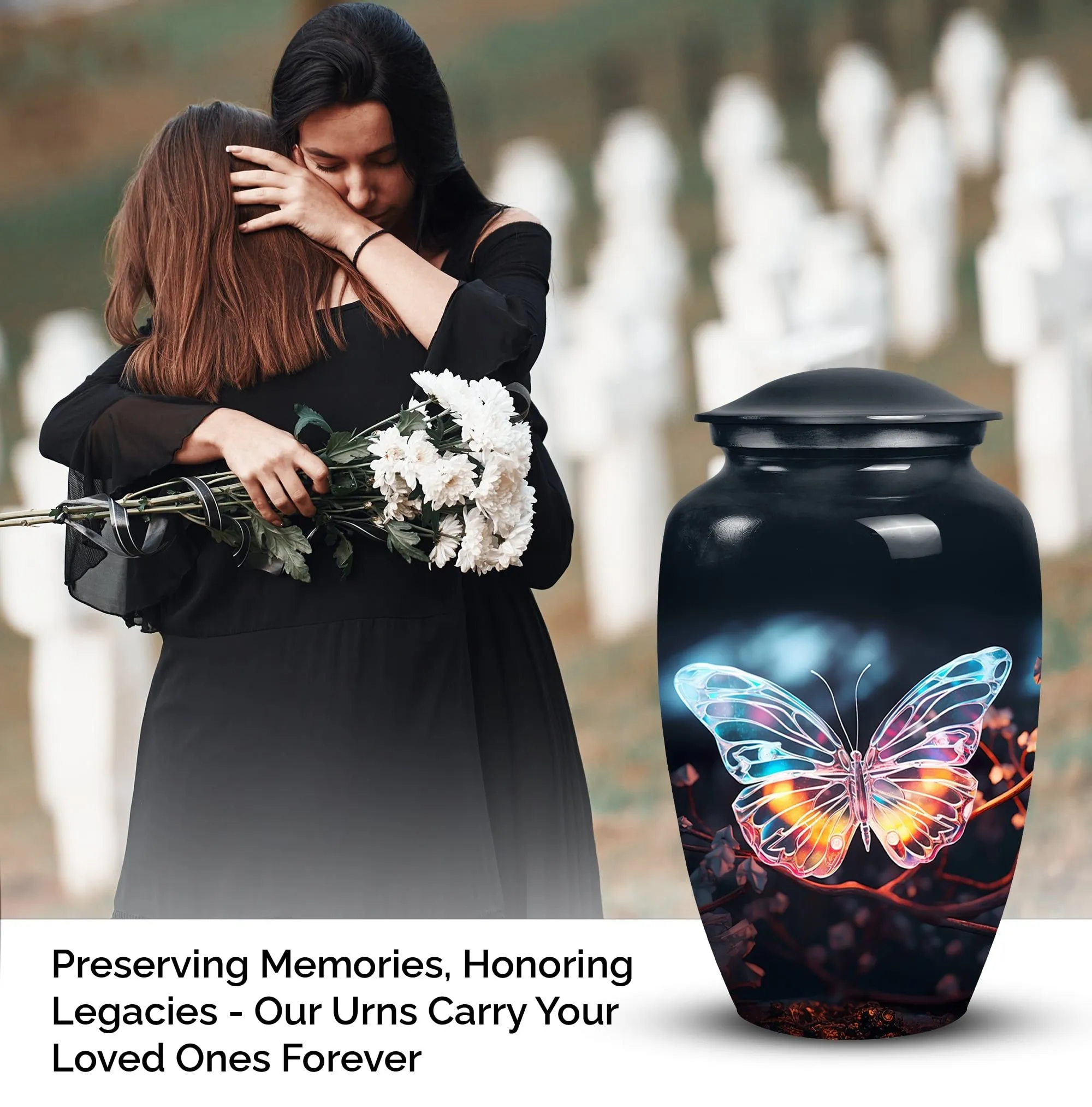 Butterfly Burial Urns: Unique Portable Medium Urns for Cremated Remains