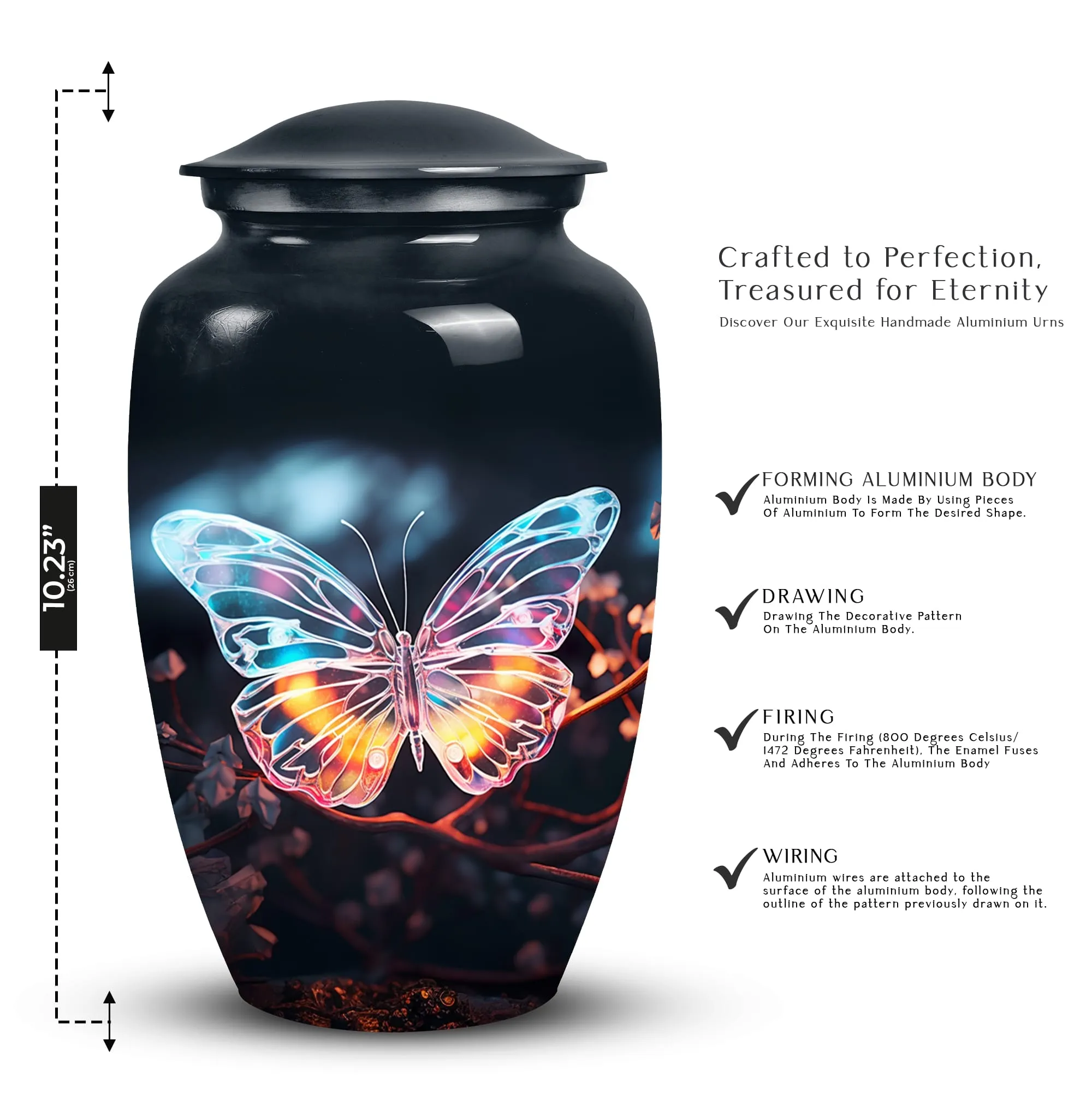 Butterfly Burial Urns: Unique Portable Medium Urns for Cremated Remains
