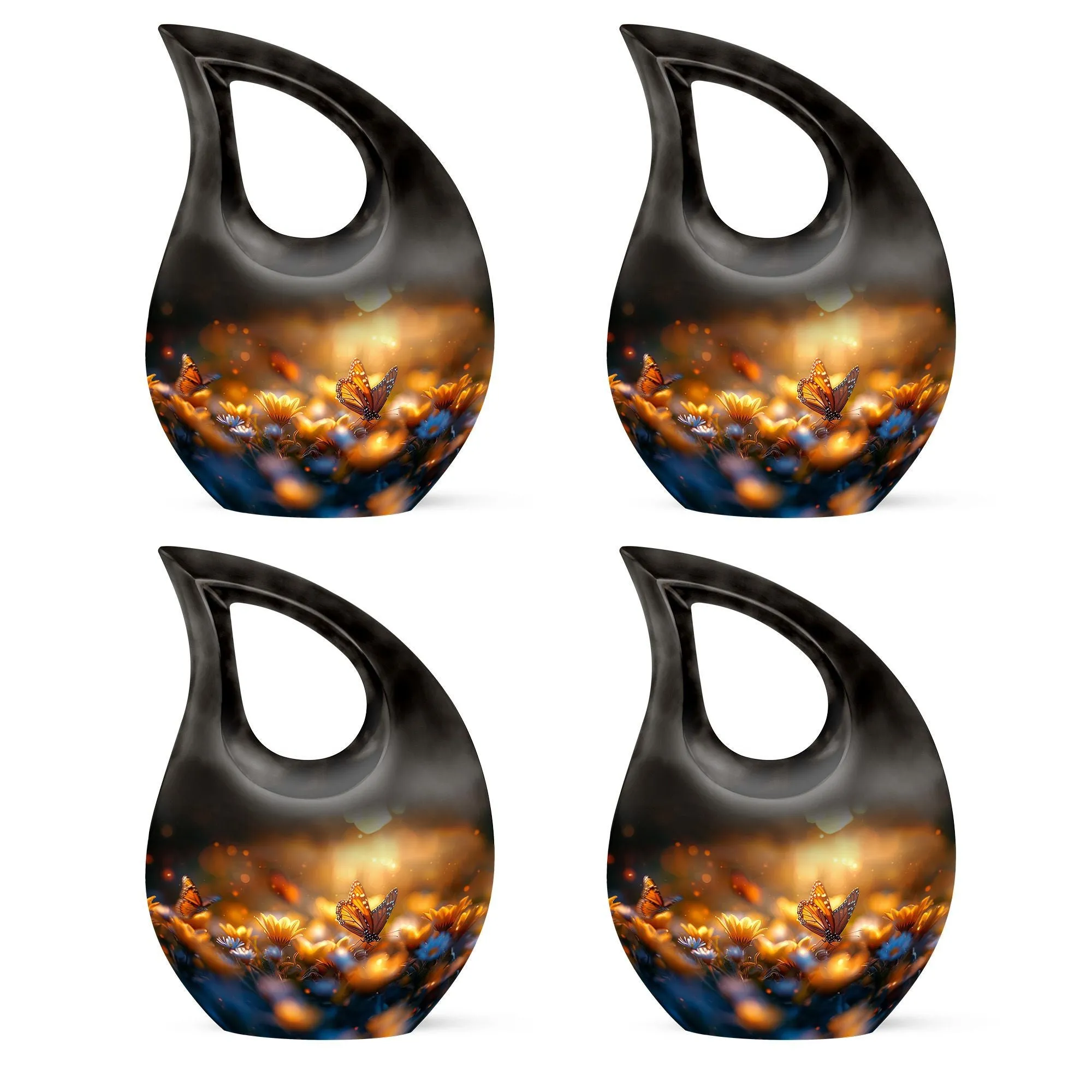 Butterfly Commemoration: Unique Mini Cross Drop Urn for Eternity