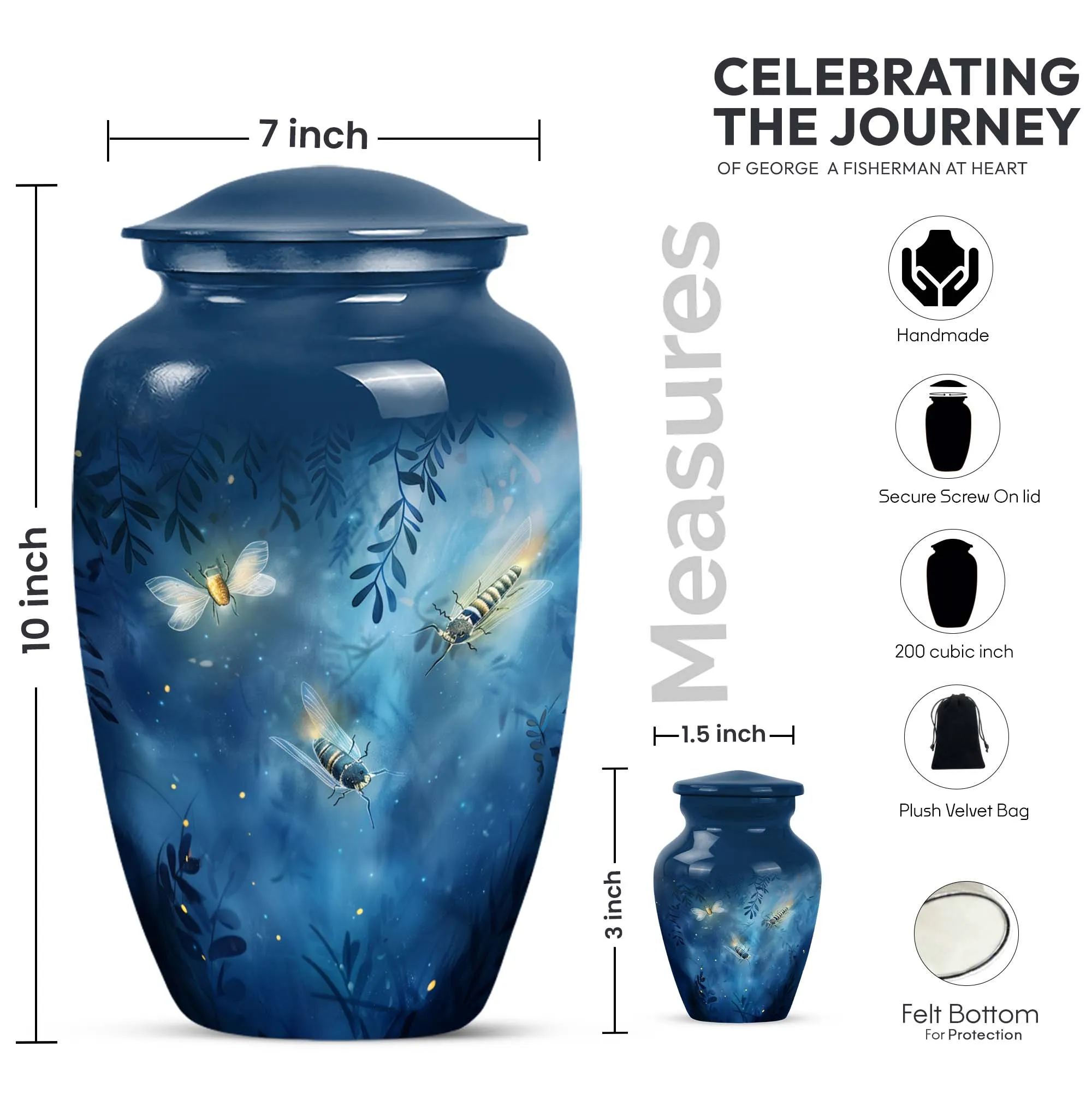 Butterfly Eternity Keepsake - Versatile Large Urn for Ashes