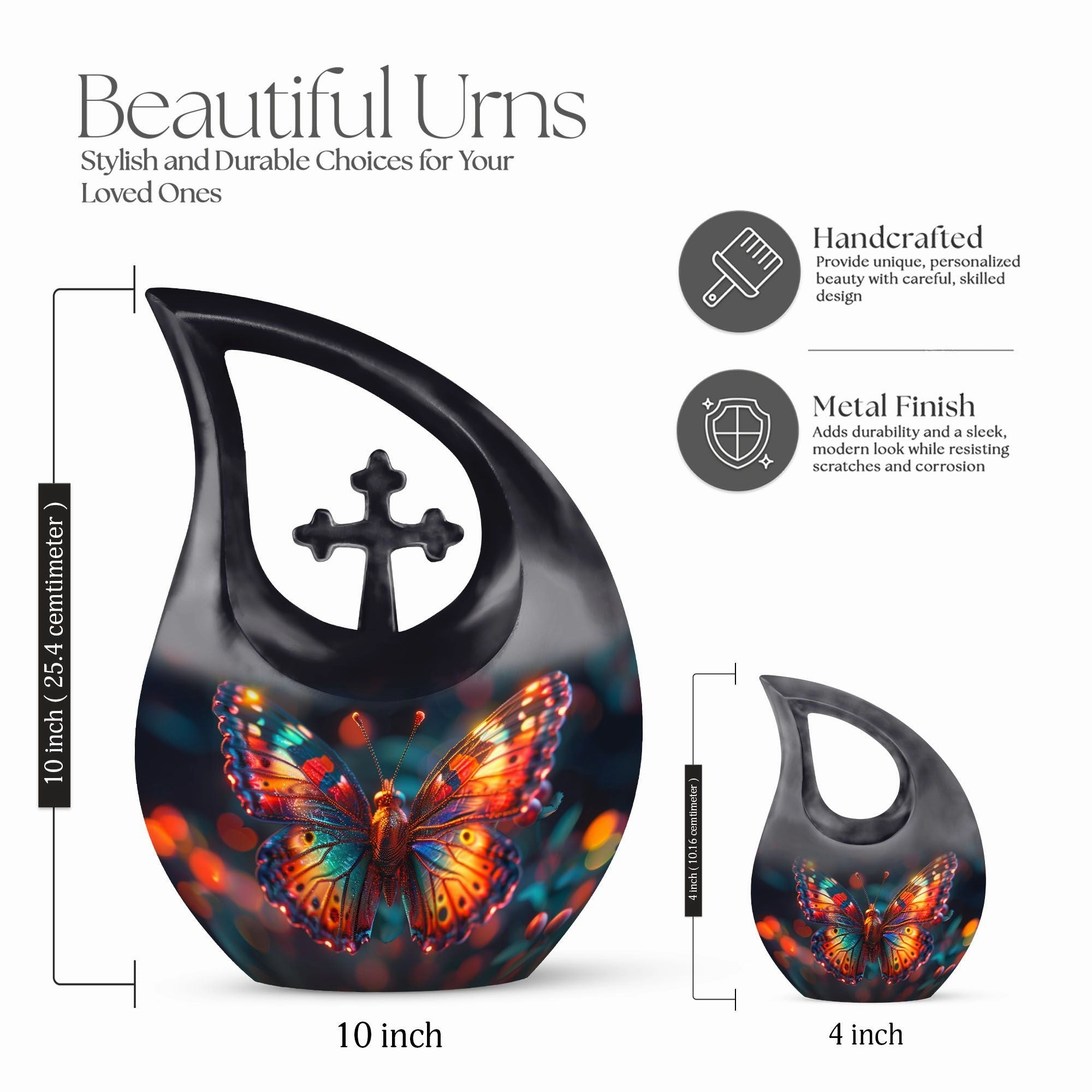 Butterfly Urn - Beautiful Memorial Cremation Urn For Ashes