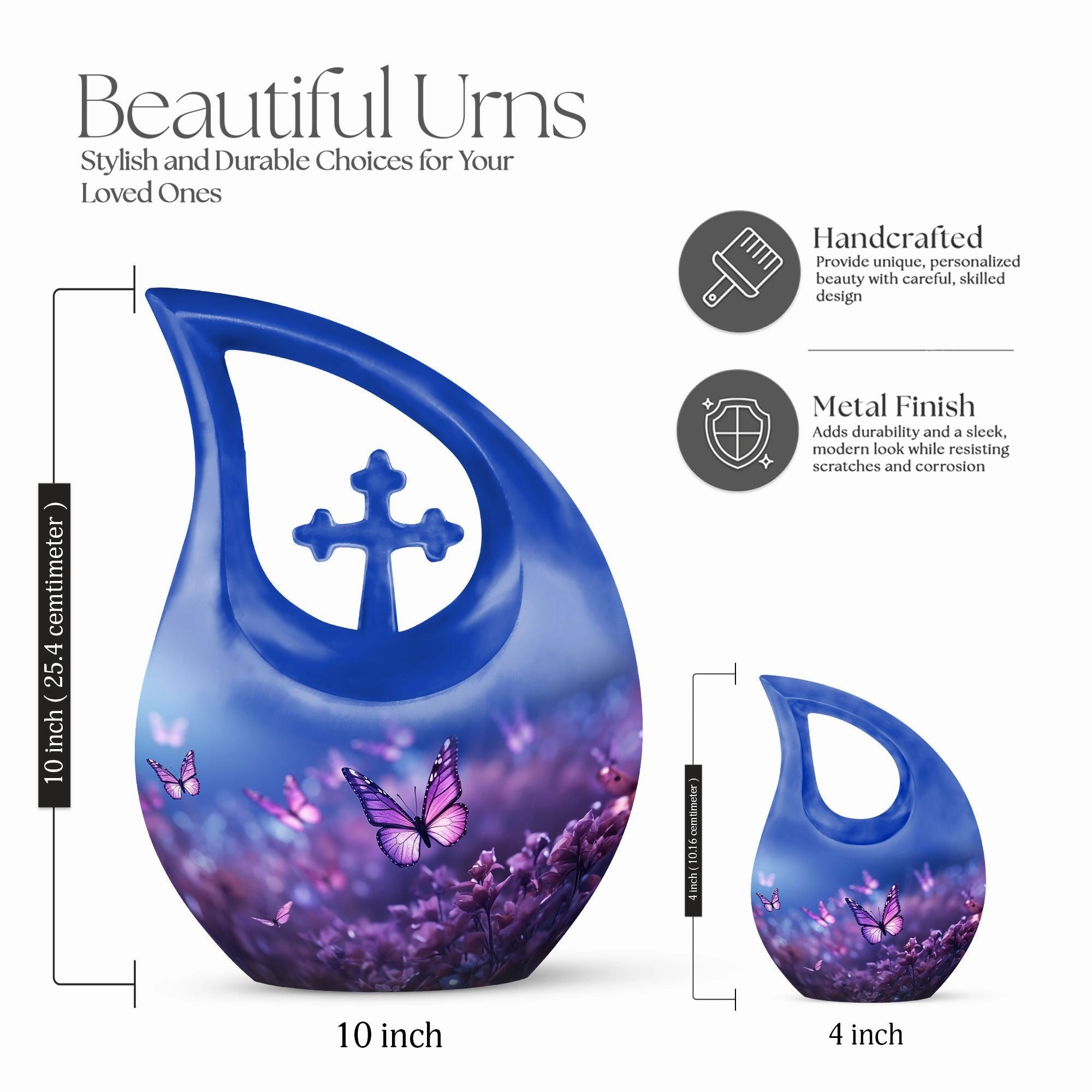Butterfly Urn commemorative cremation urn small keepsake