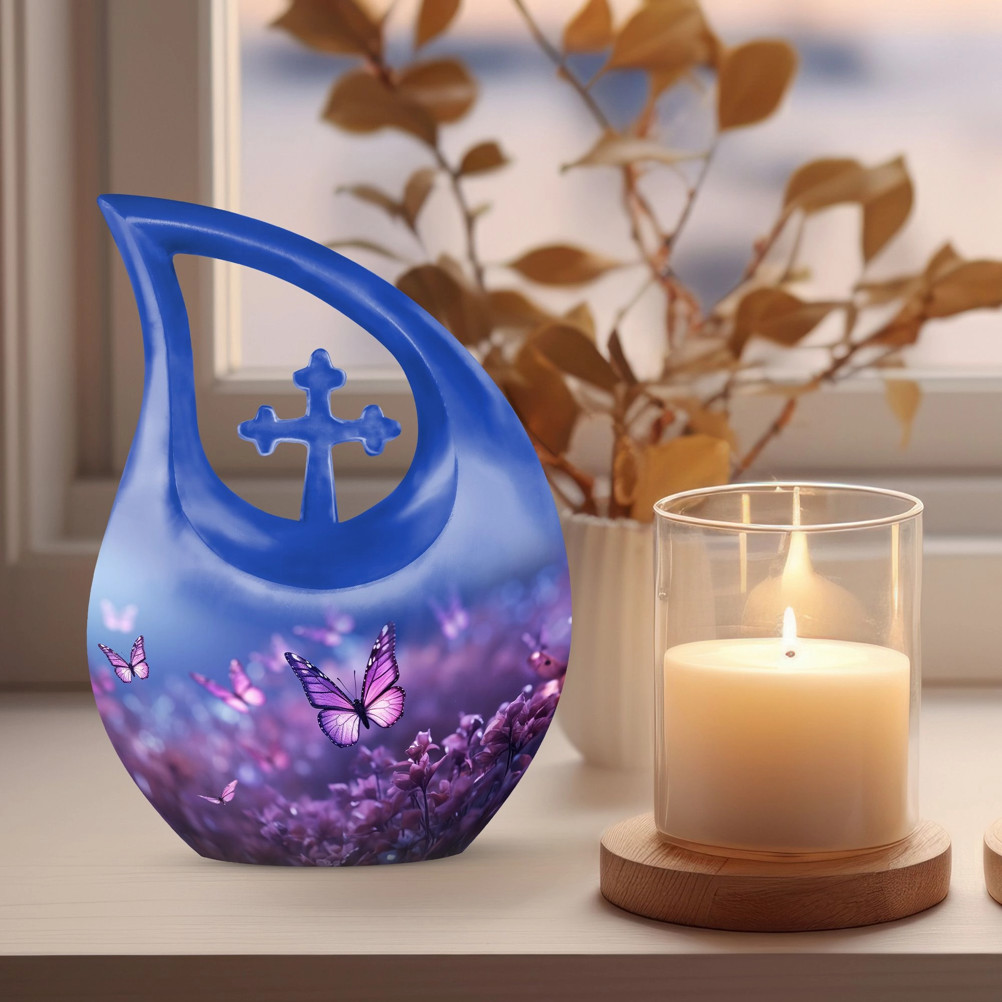 Butterfly Urn commemorative cremation urn small keepsake
