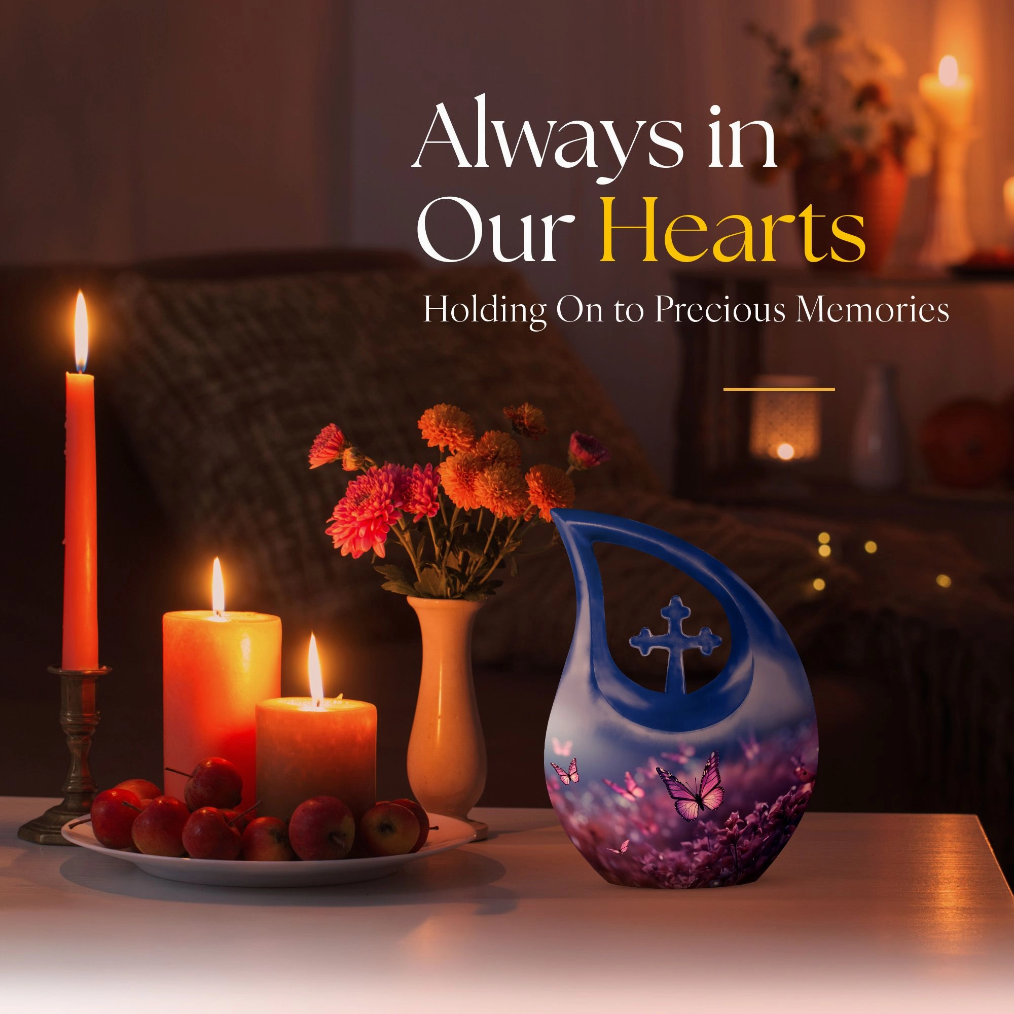Butterfly Urn commemorative cremation urn small keepsake