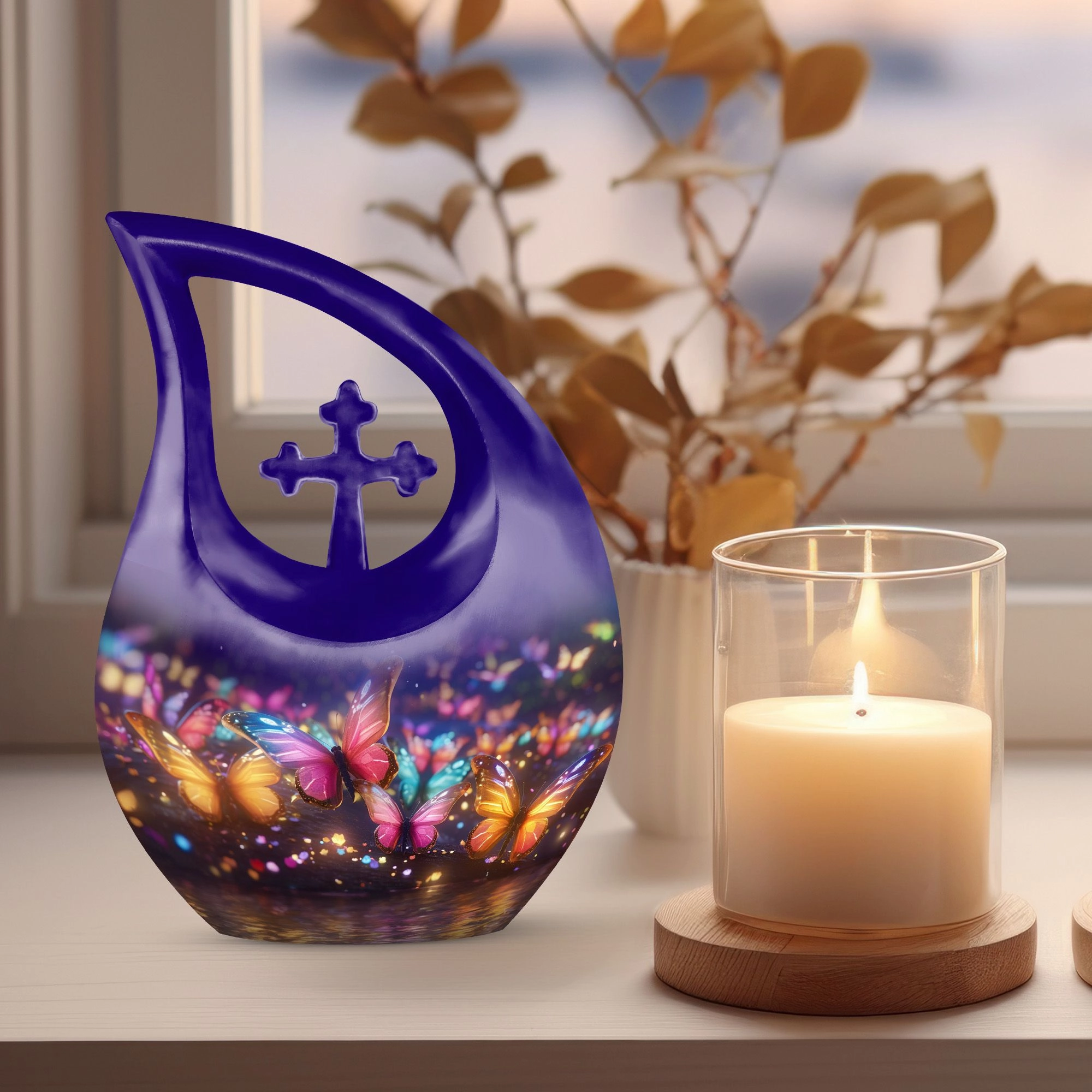 Butterfly Urn Memorial Commemoration Urn for Ashes