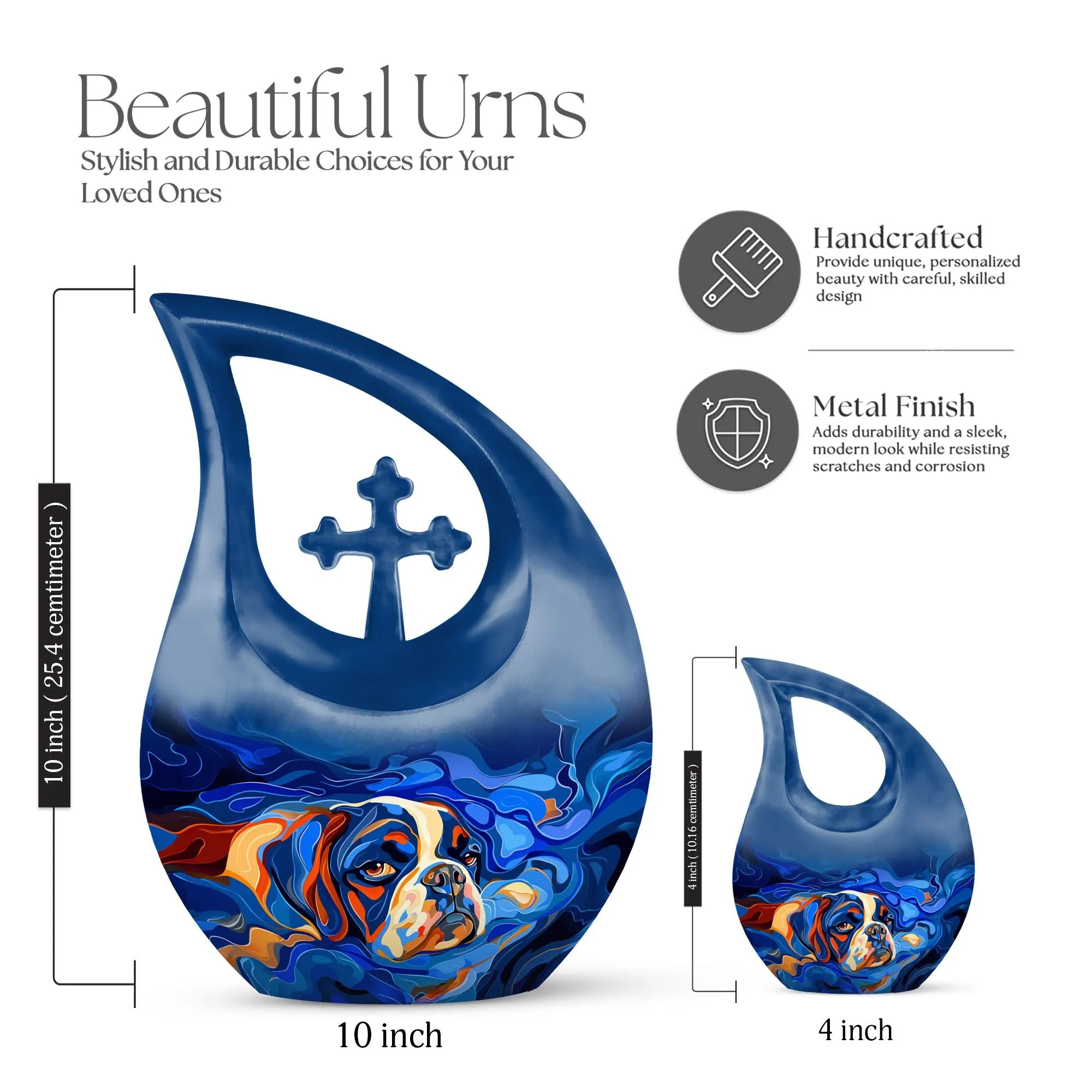Canine Colorflow Urn : Memorable Large Urn For Treasured Adults