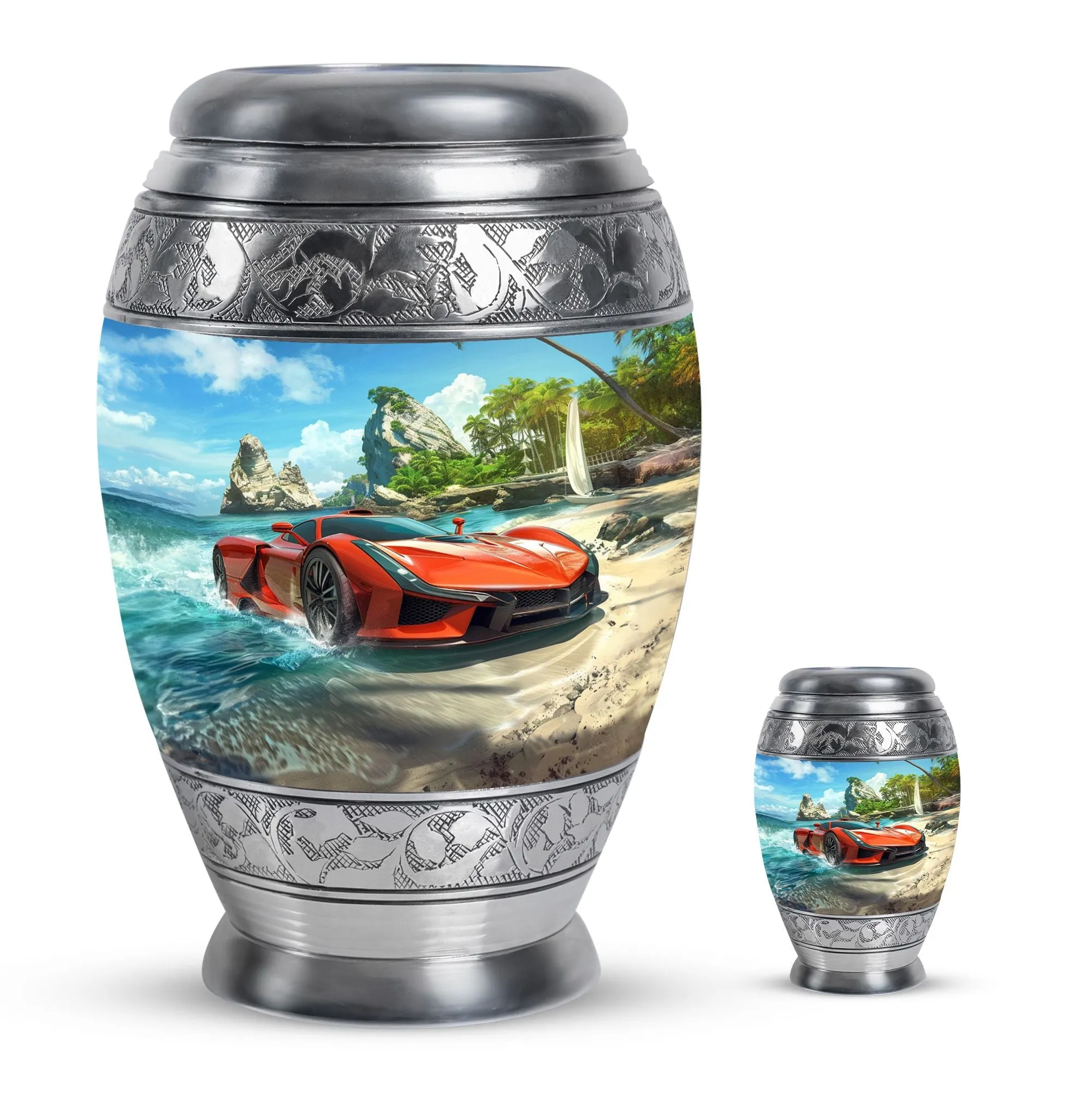 Car Cremation Boxes For Human Ashes Memorial & Funeral Urn