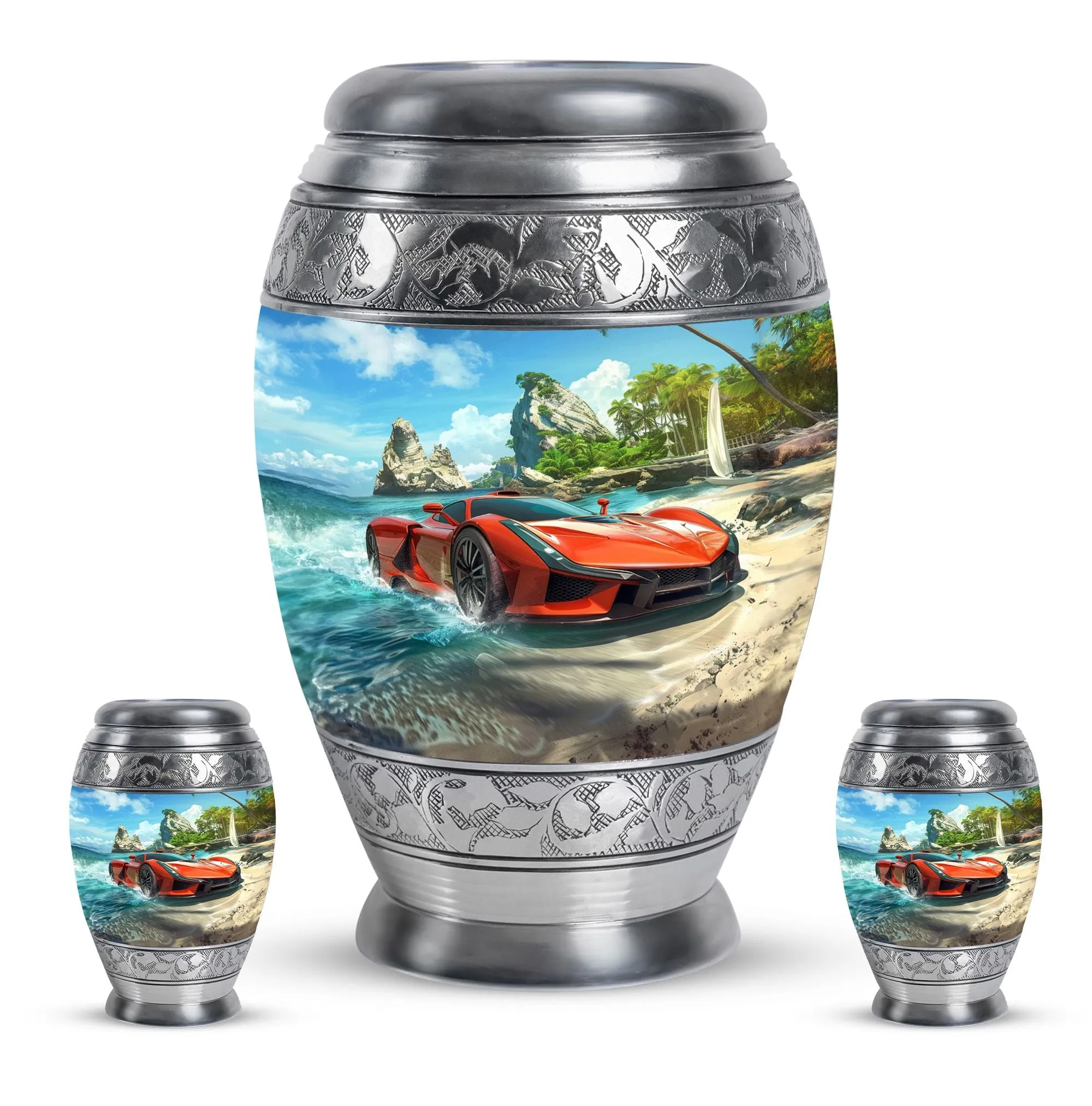 Car Cremation Boxes For Human Ashes Memorial & Funeral Urn