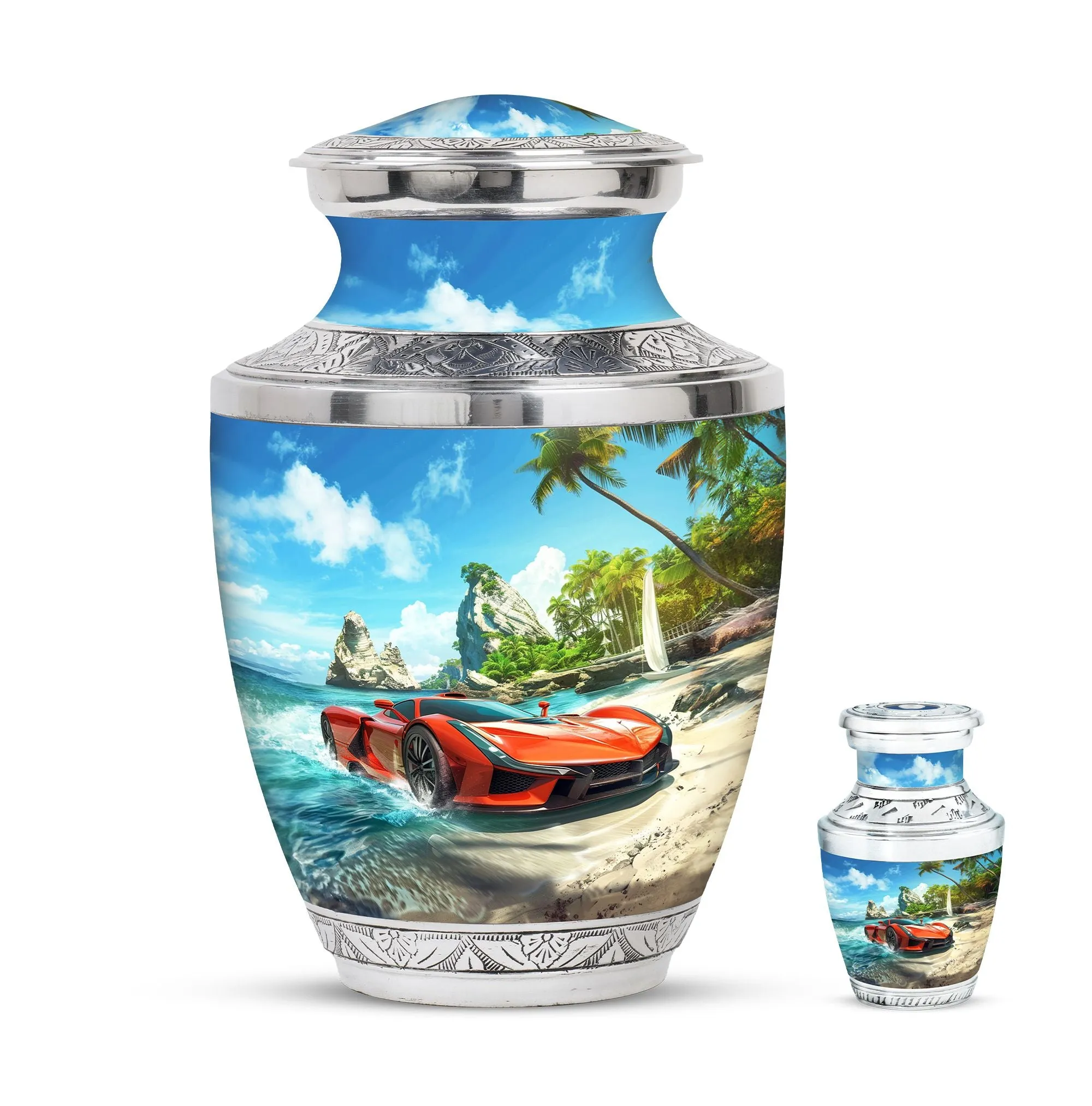 Car Cremation Boxes For Human Ashes Memorial & Funeral Urn