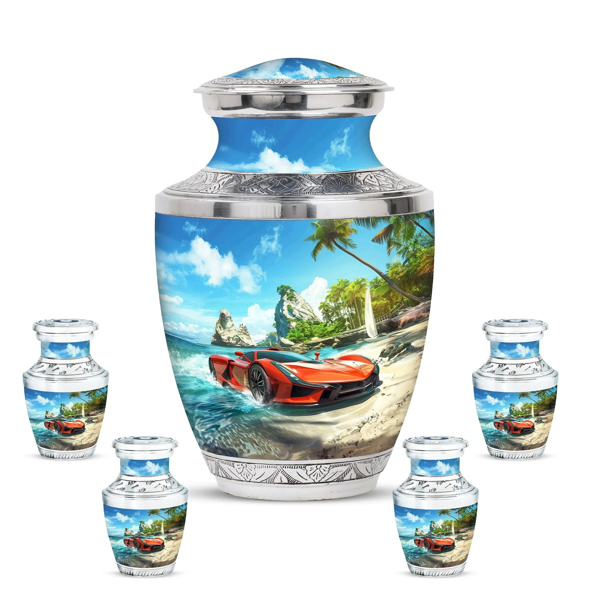 Car Cremation Boxes For Human Ashes Memorial & Funeral Urn