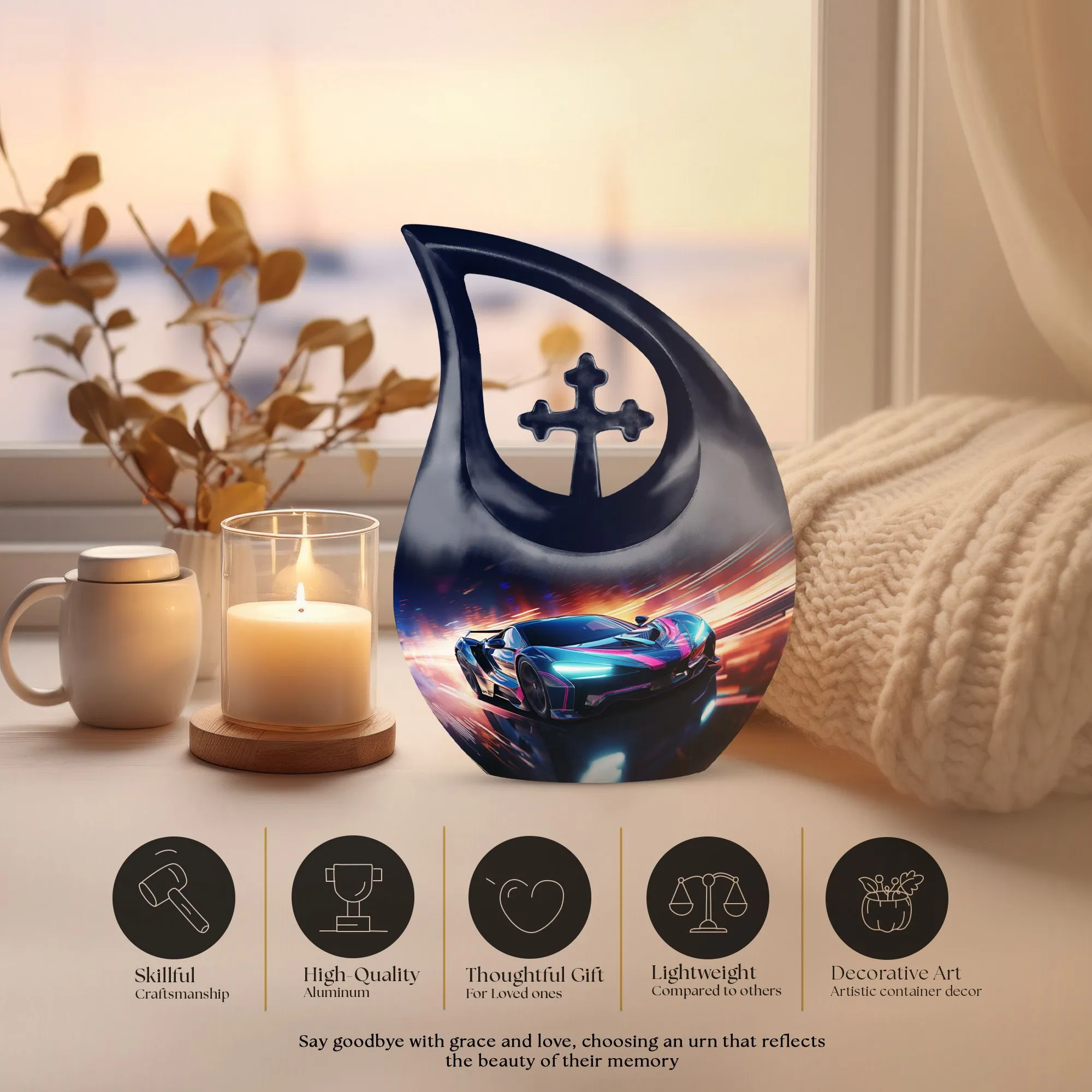 Car Race Honor: Elevated Elegance in Affordable Urn