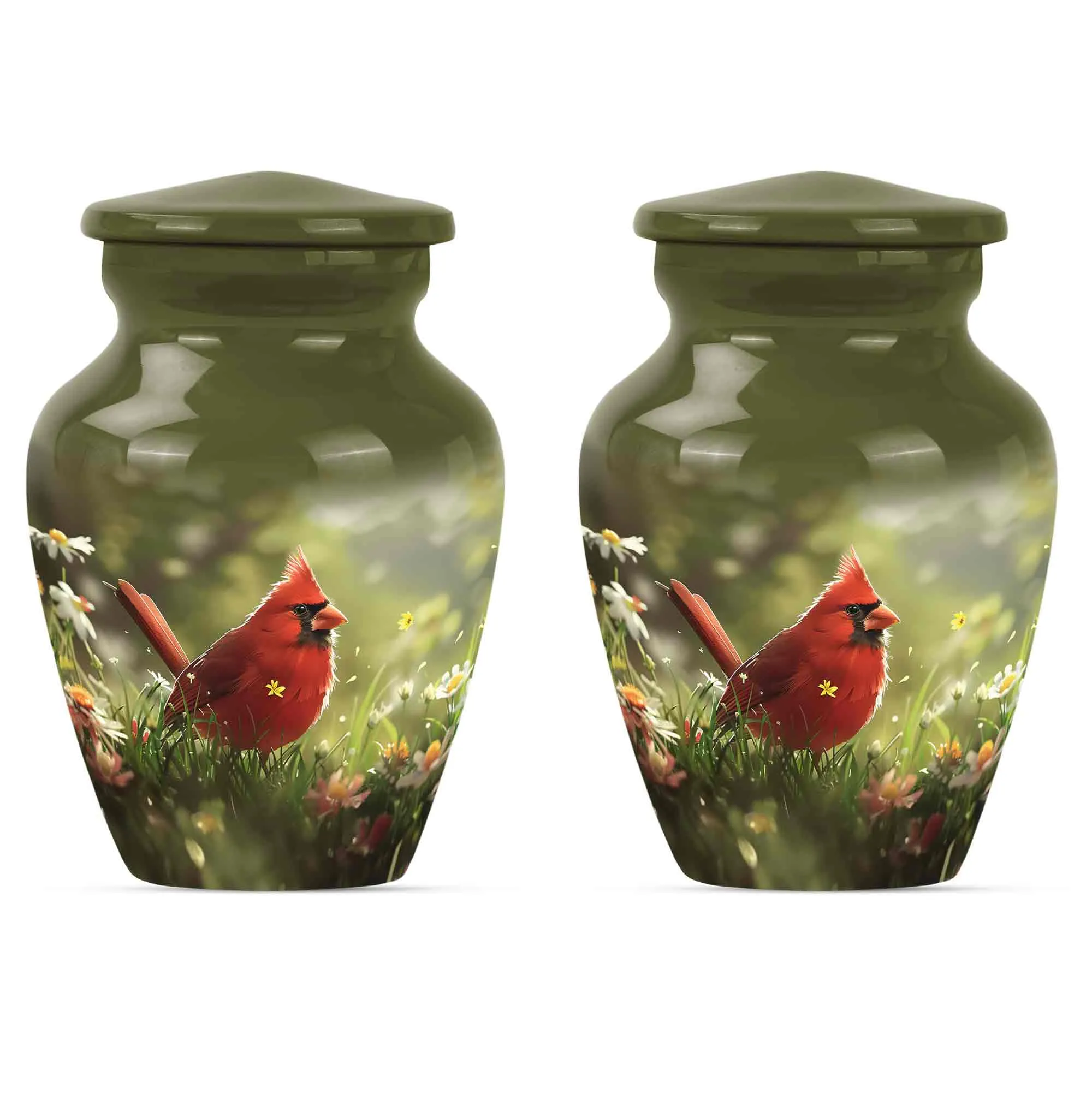Cardinal Bird Cremation Cool Urns For Ashes Memorial & Funeral Urn