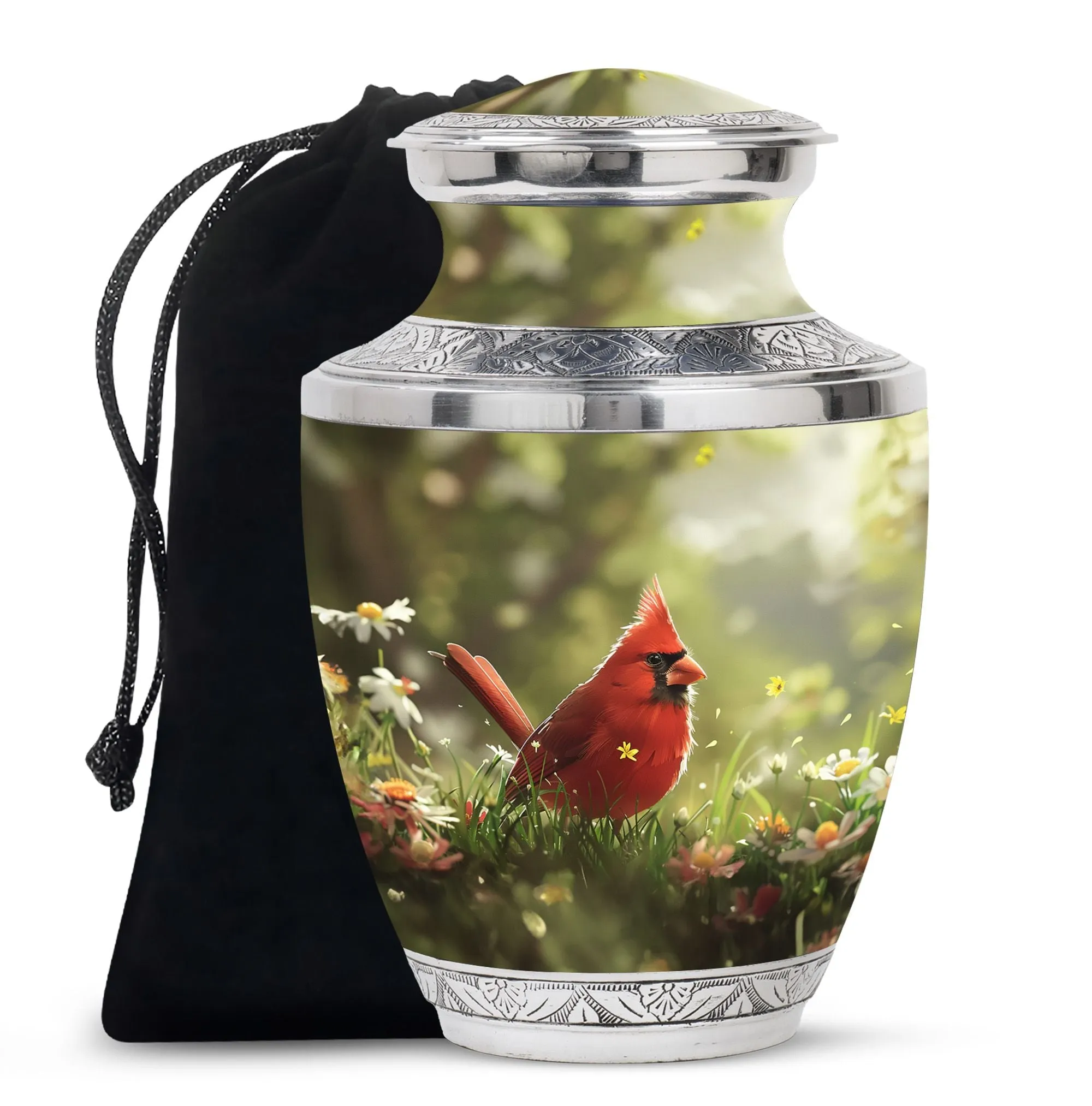 Cardinal Bird Cremation Cool Urns For Ashes Memorial & Funeral Urn