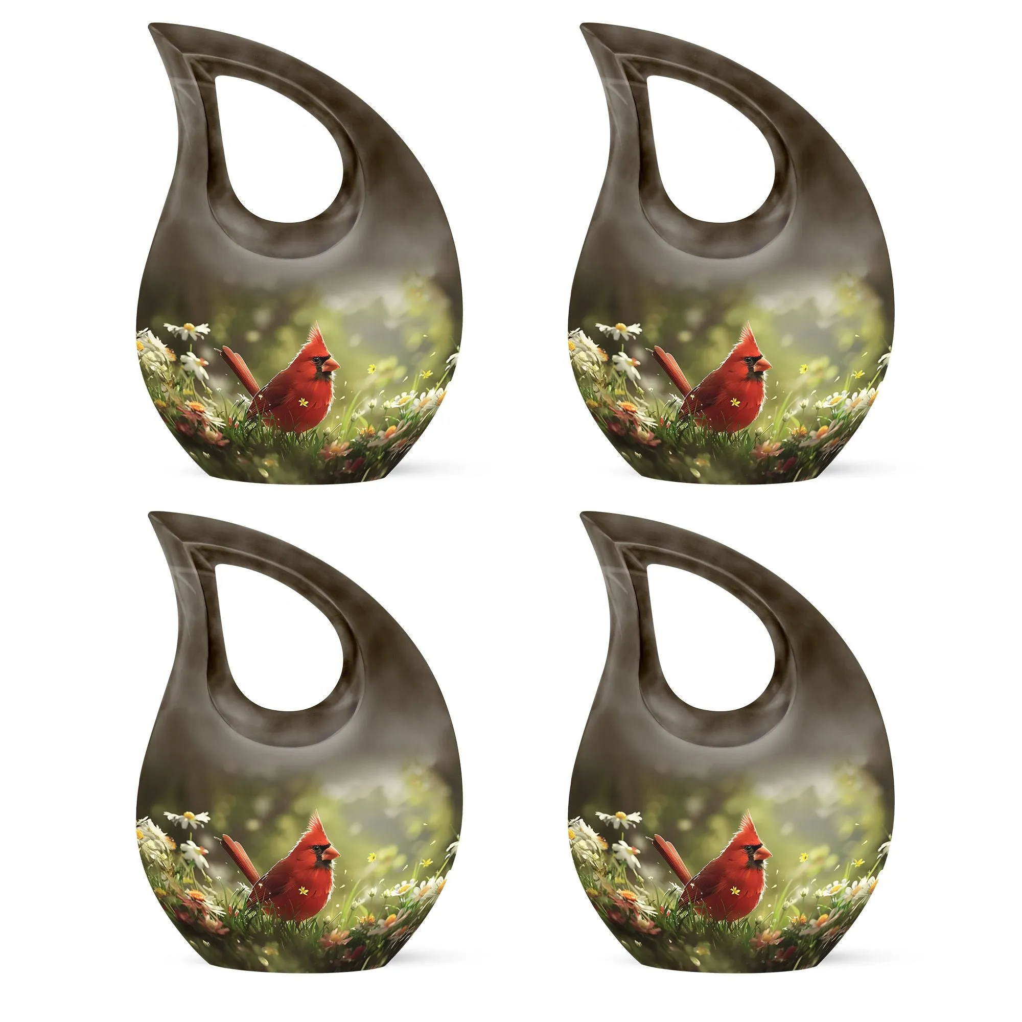 Cardinal Bird Cremation Cool Urns For Ashes Memorial & Funeral Urn