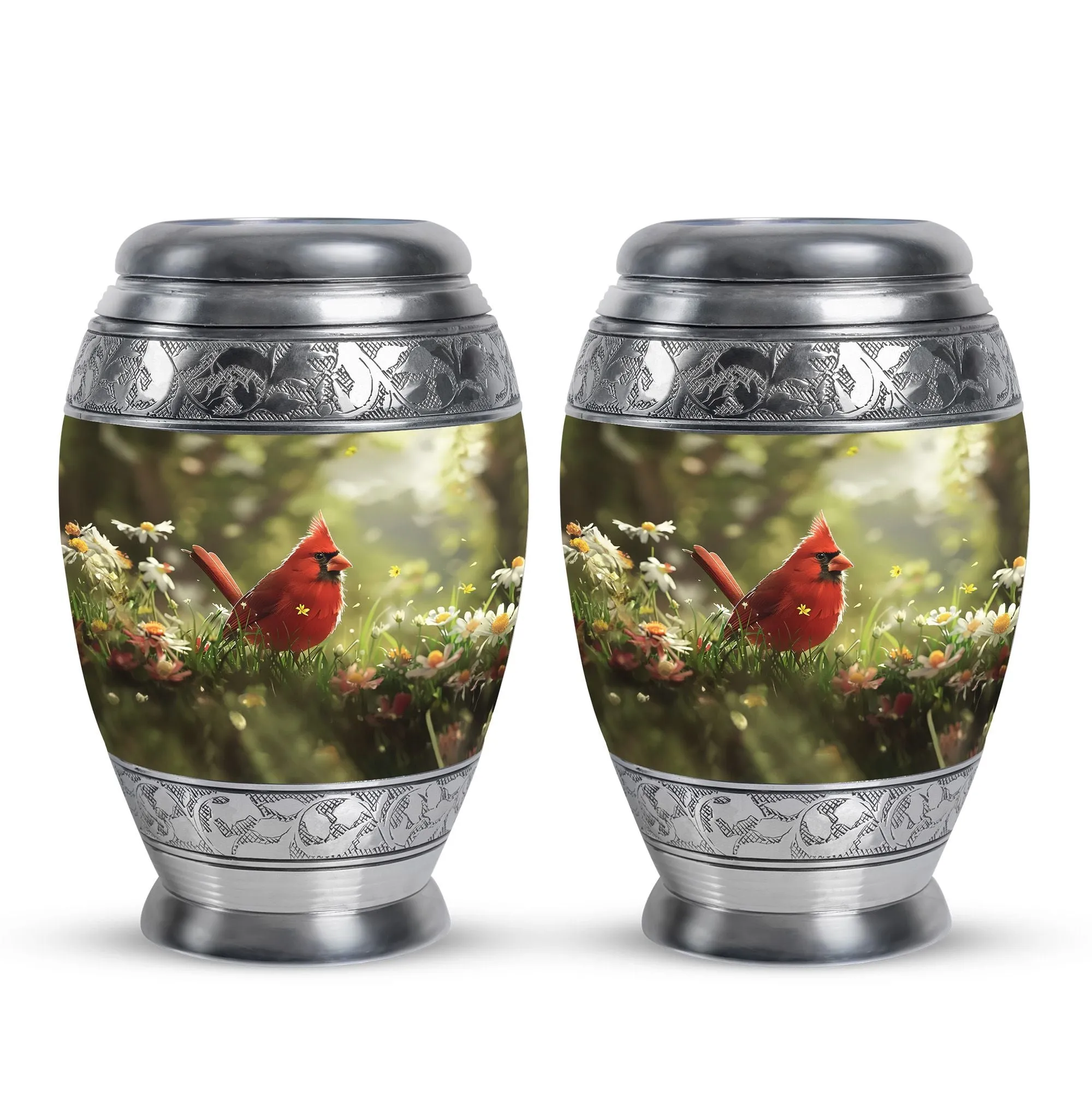 Cardinal Bird Cremation Cool Urns For Ashes Memorial & Funeral Urn