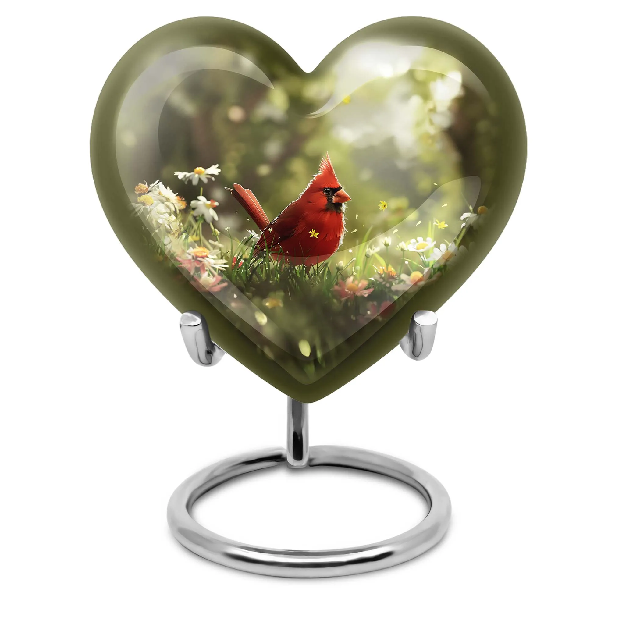 Cardinal Bird Cremation Cool Urns For Ashes Memorial & Funeral Urn