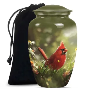 Cardinal Bird Cremation Cool Urns For Ashes Memorial & Funeral Urn