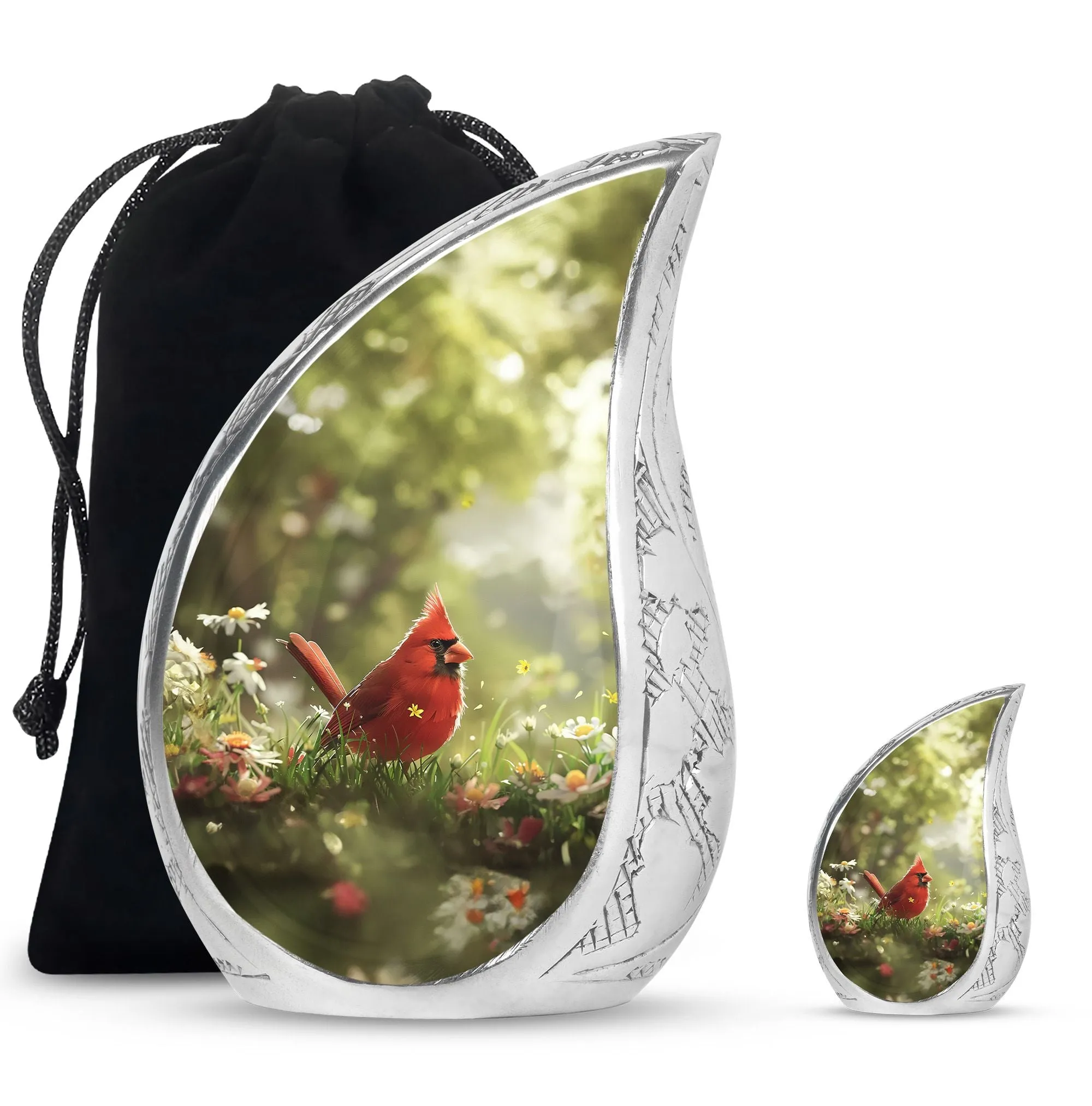 Cardinal Bird Cremation Cool Urns For Ashes Memorial & Funeral Urn