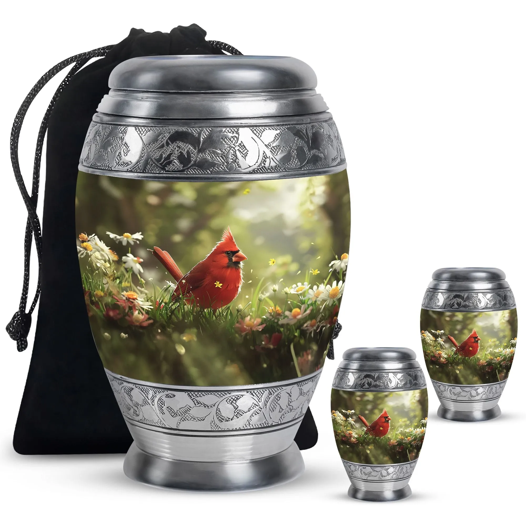 Cardinal Bird Cremation Cool Urns For Ashes Memorial & Funeral Urn
