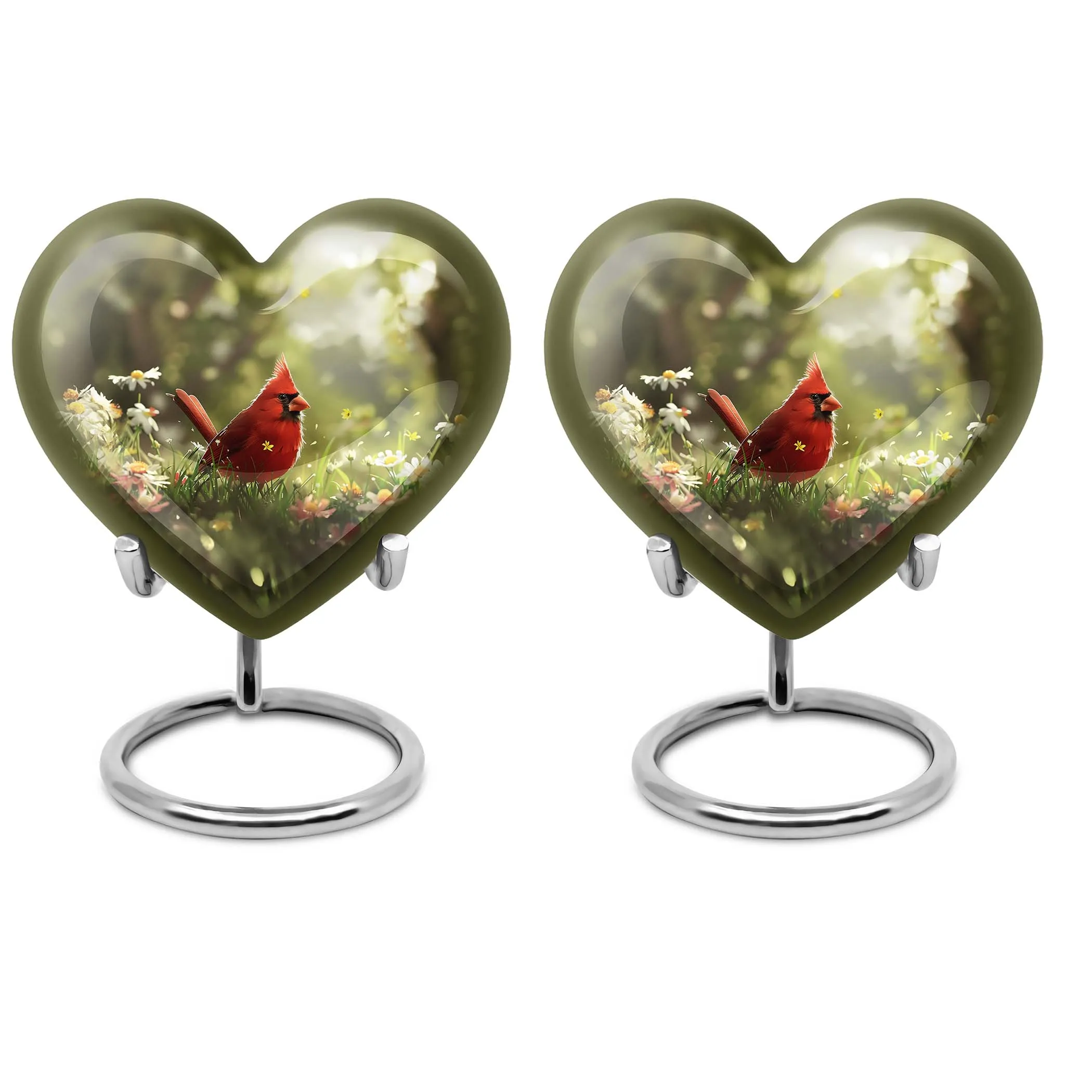 Cardinal Bird Cremation Cool Urns For Ashes Memorial & Funeral Urn