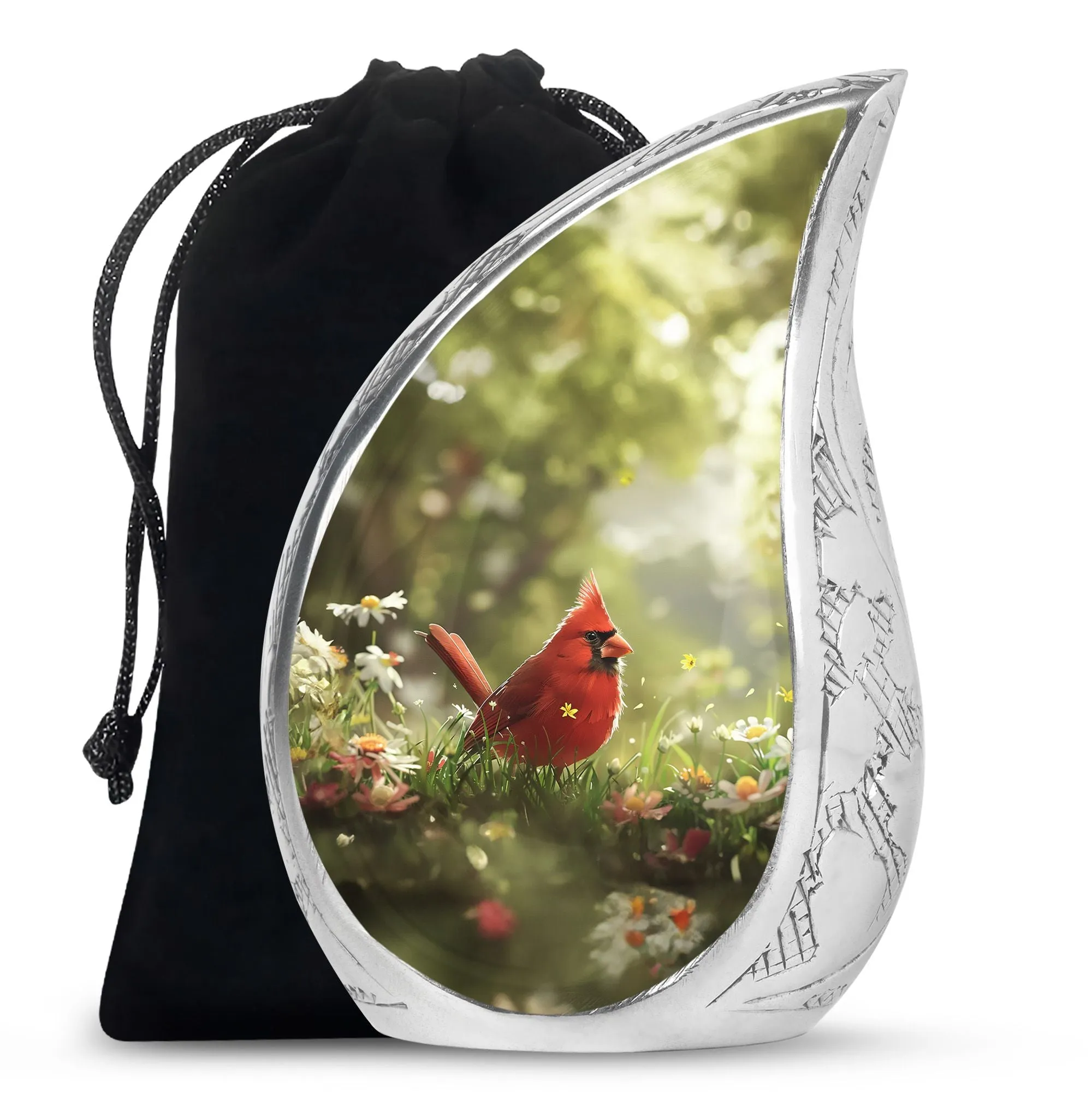 Cardinal Bird Cremation Cool Urns For Ashes Memorial & Funeral Urn