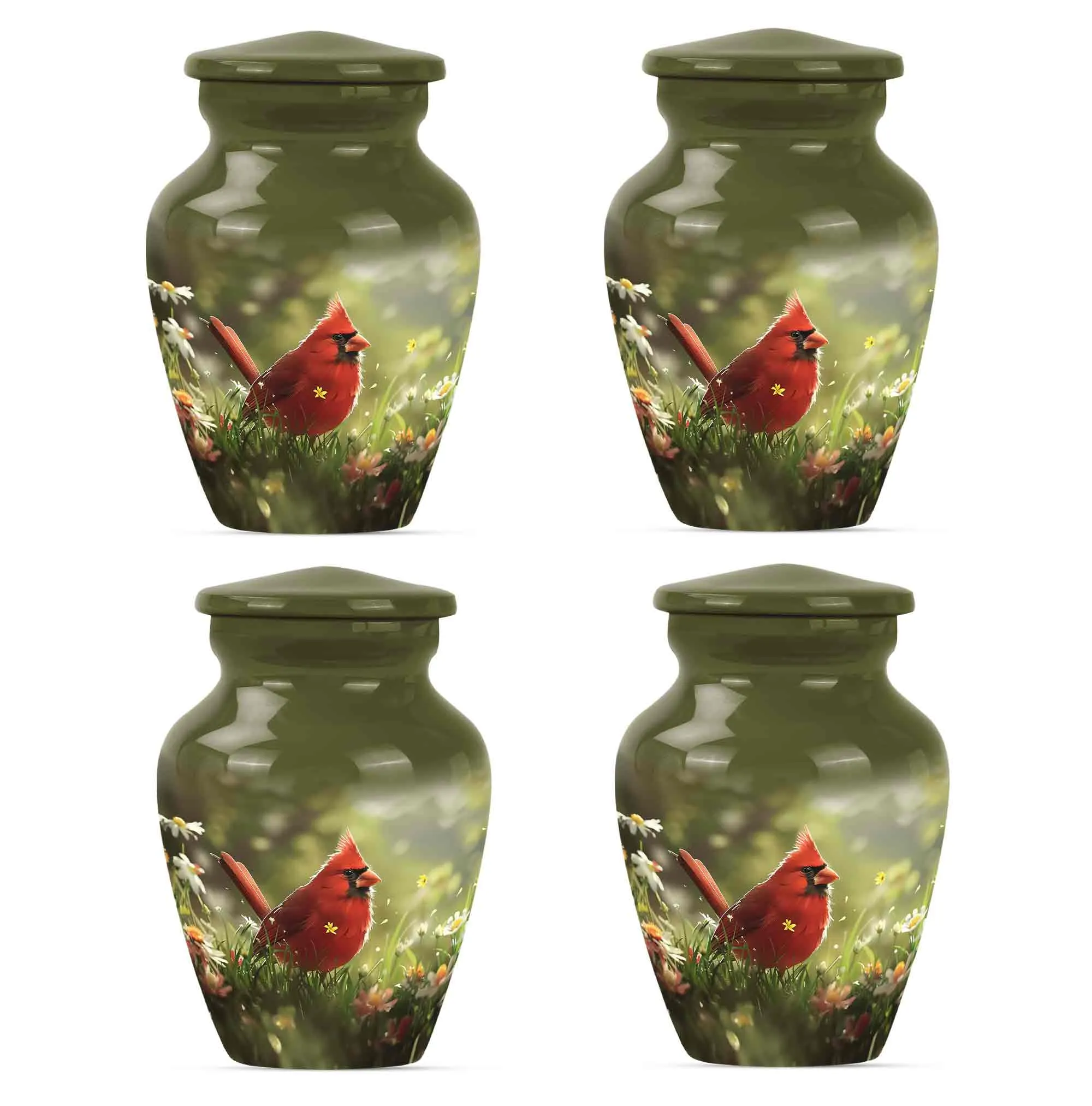 Cardinal Bird Cremation Cool Urns For Ashes Memorial & Funeral Urn
