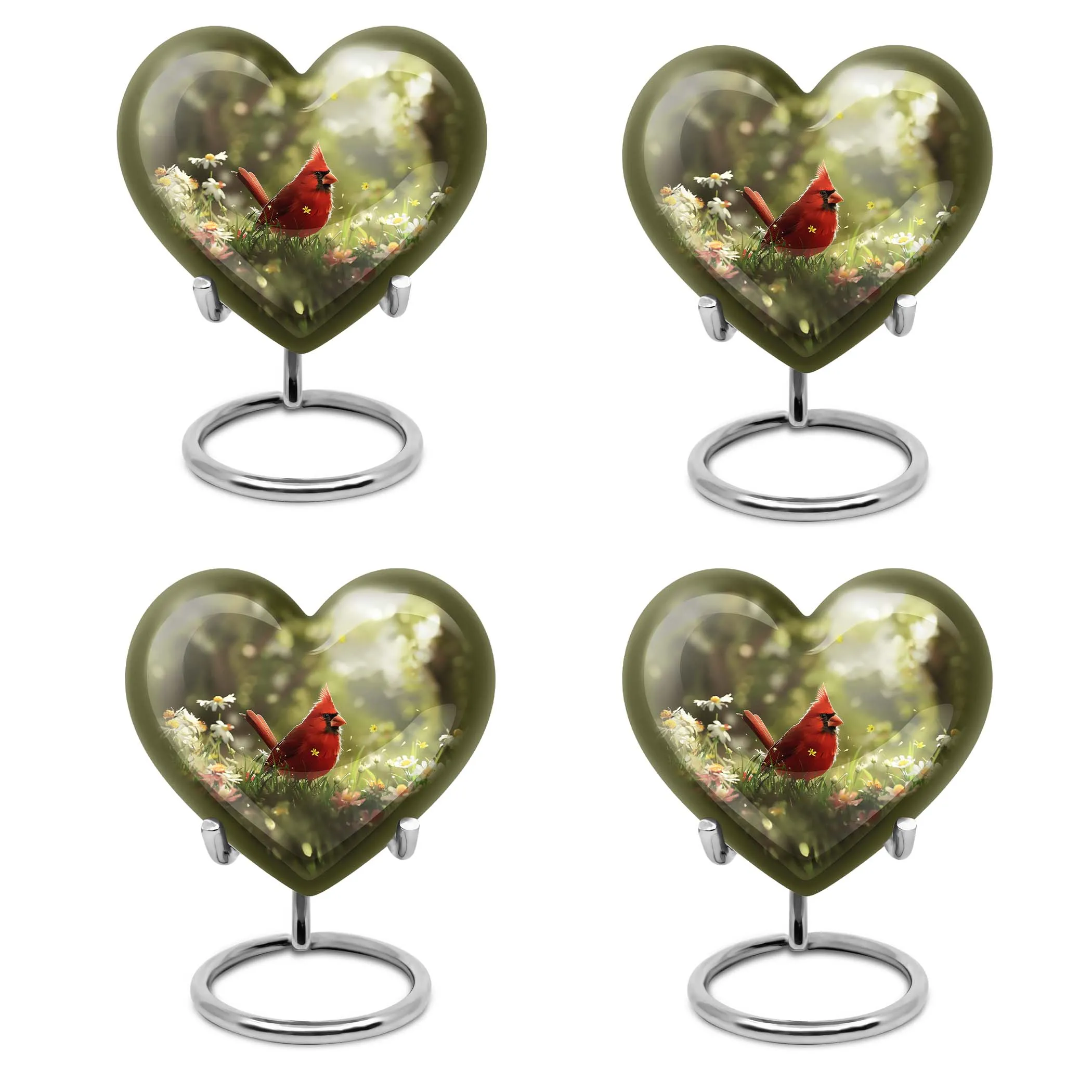 Cardinal Bird Cremation Cool Urns For Ashes Memorial & Funeral Urn