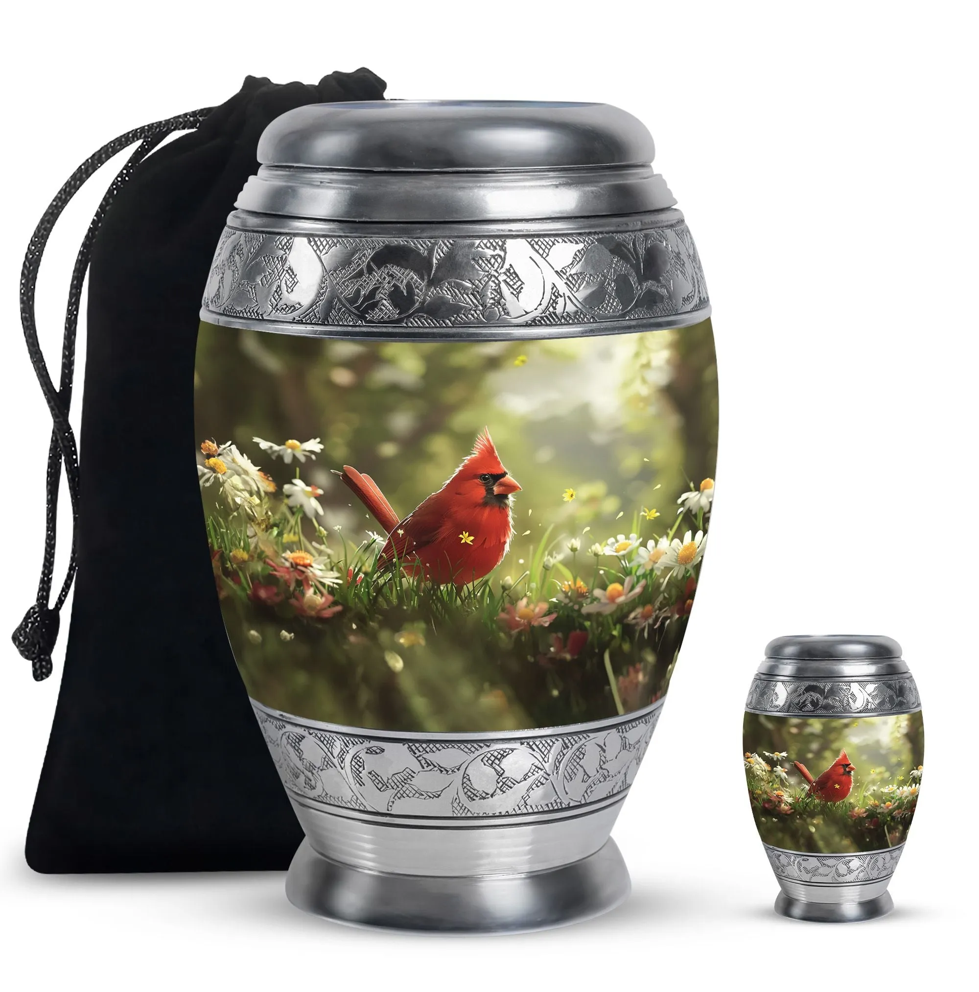 Cardinal Bird Cremation Cool Urns For Ashes Memorial & Funeral Urn