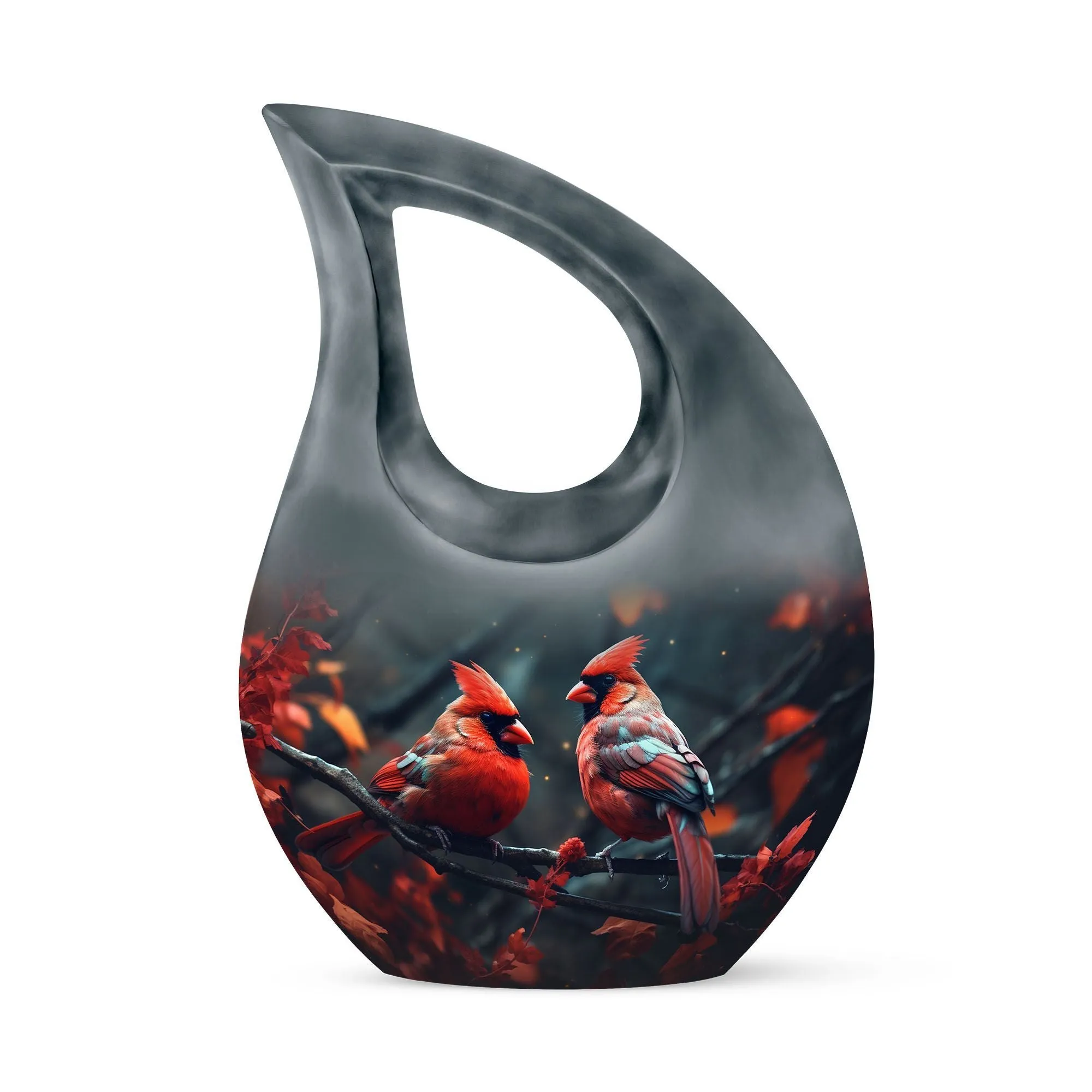 Cardinal Bird Cremation Urn Honoring Precious Moments Shared