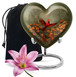 Cardinal Bird Legacy - Aesthetic Cremation Remembrance Urn