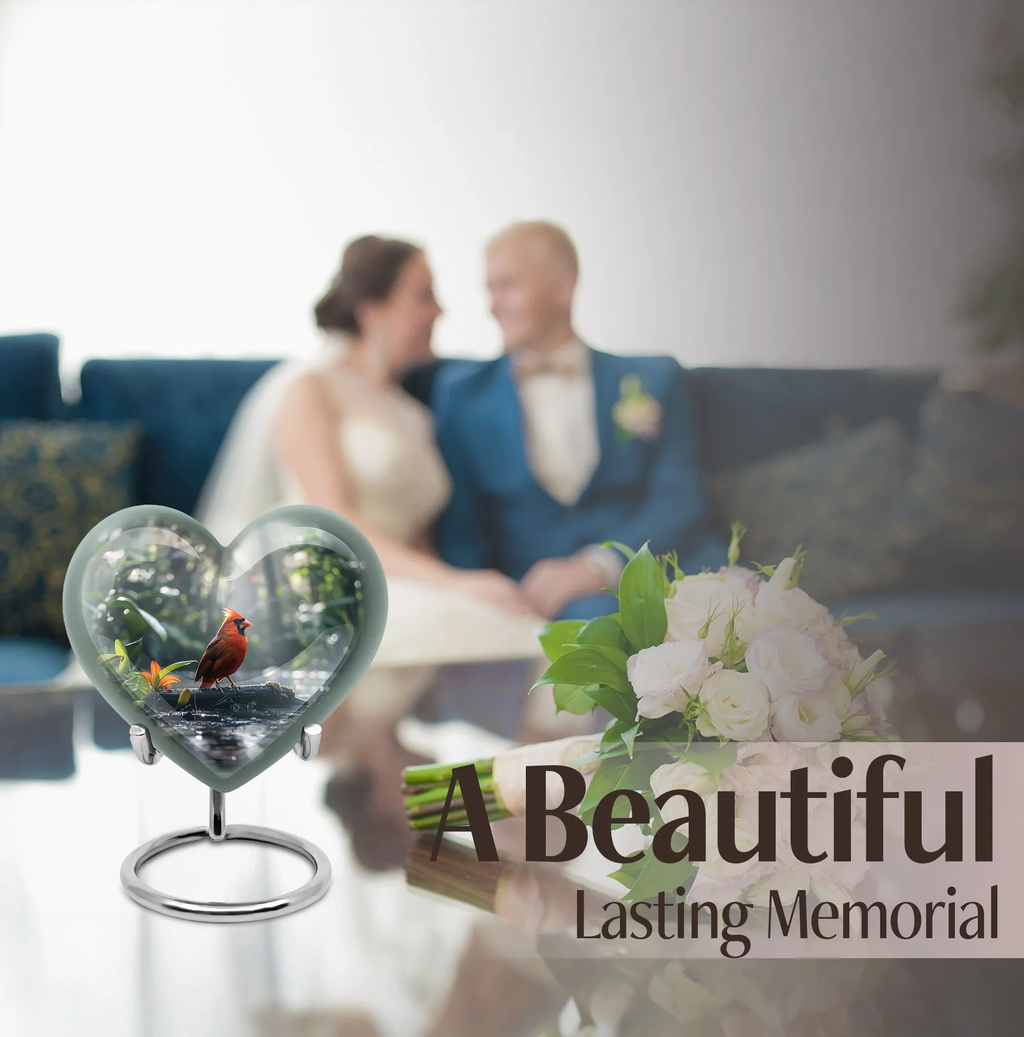 Cardinal Bird Memorial Cremation Solution for Loved Adults