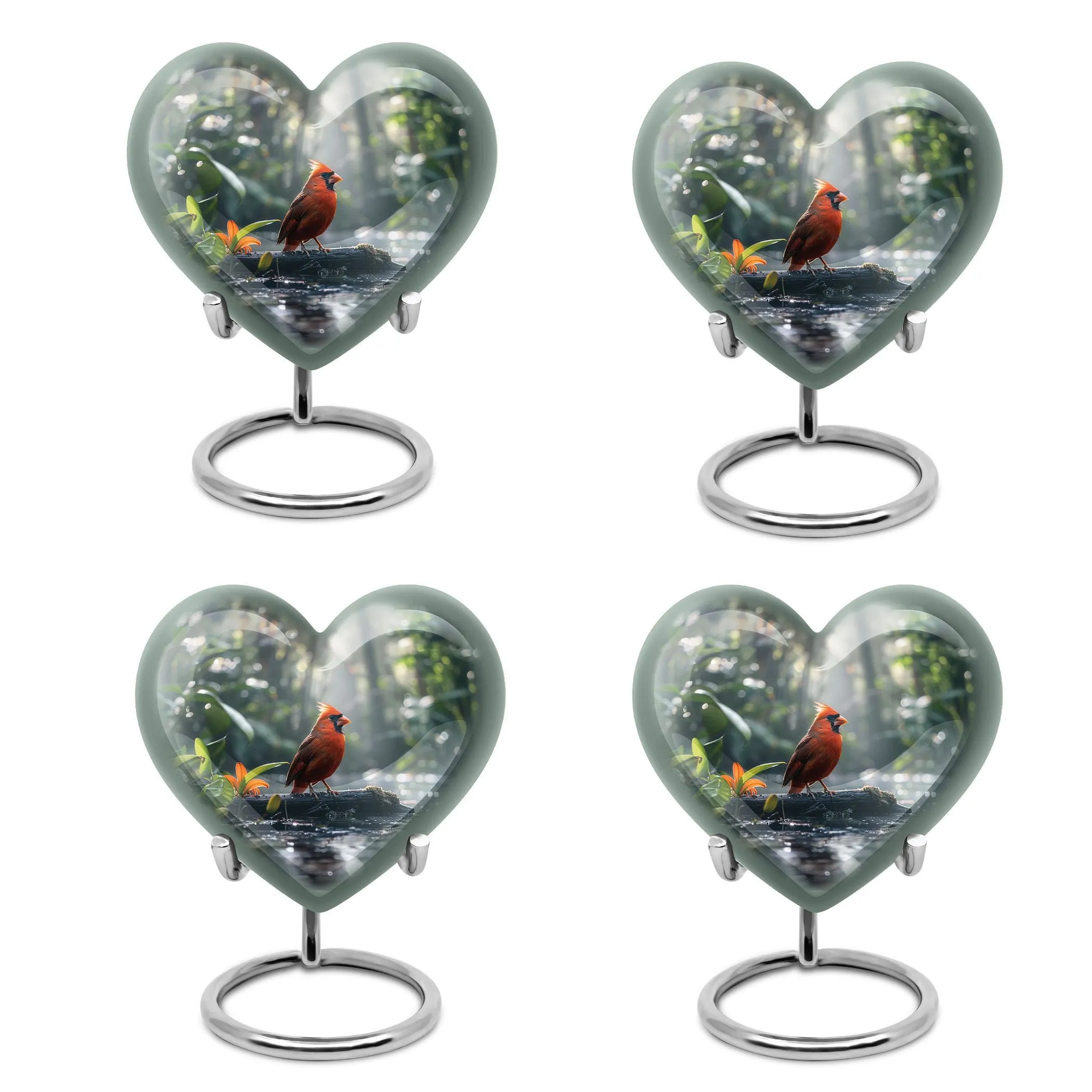 Cardinal Bird Memorial Cremation Solution for Loved Adults