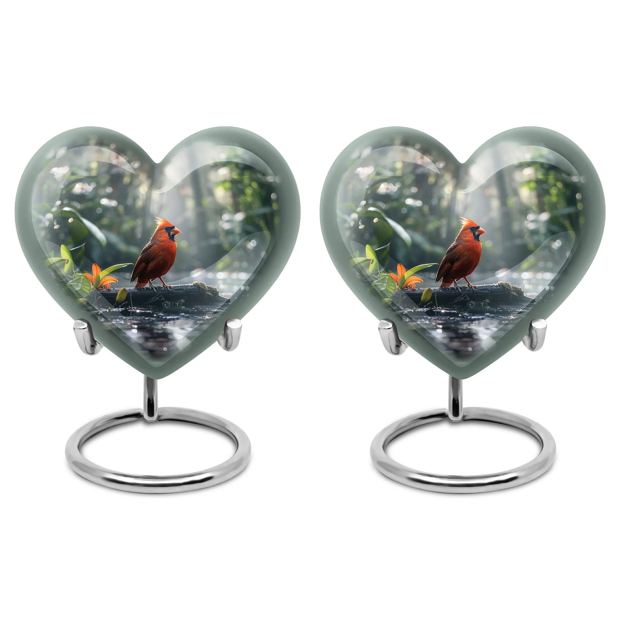 Cardinal Bird Memorial Cremation Solution for Loved Adults