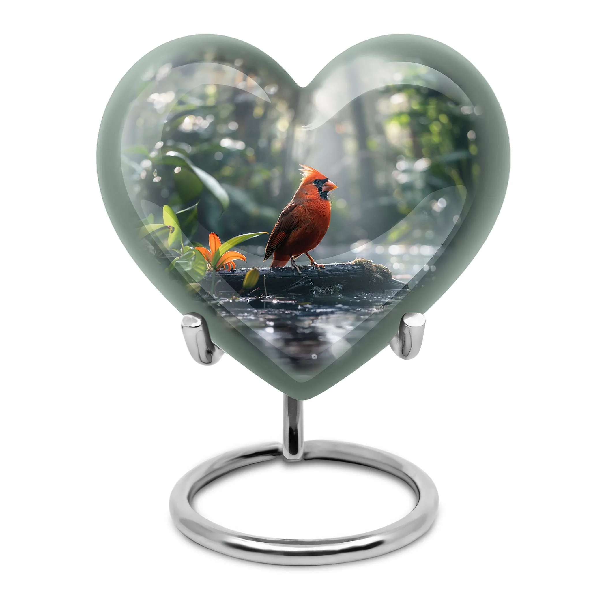 Cardinal Bird Memorial Cremation Solution for Loved Adults