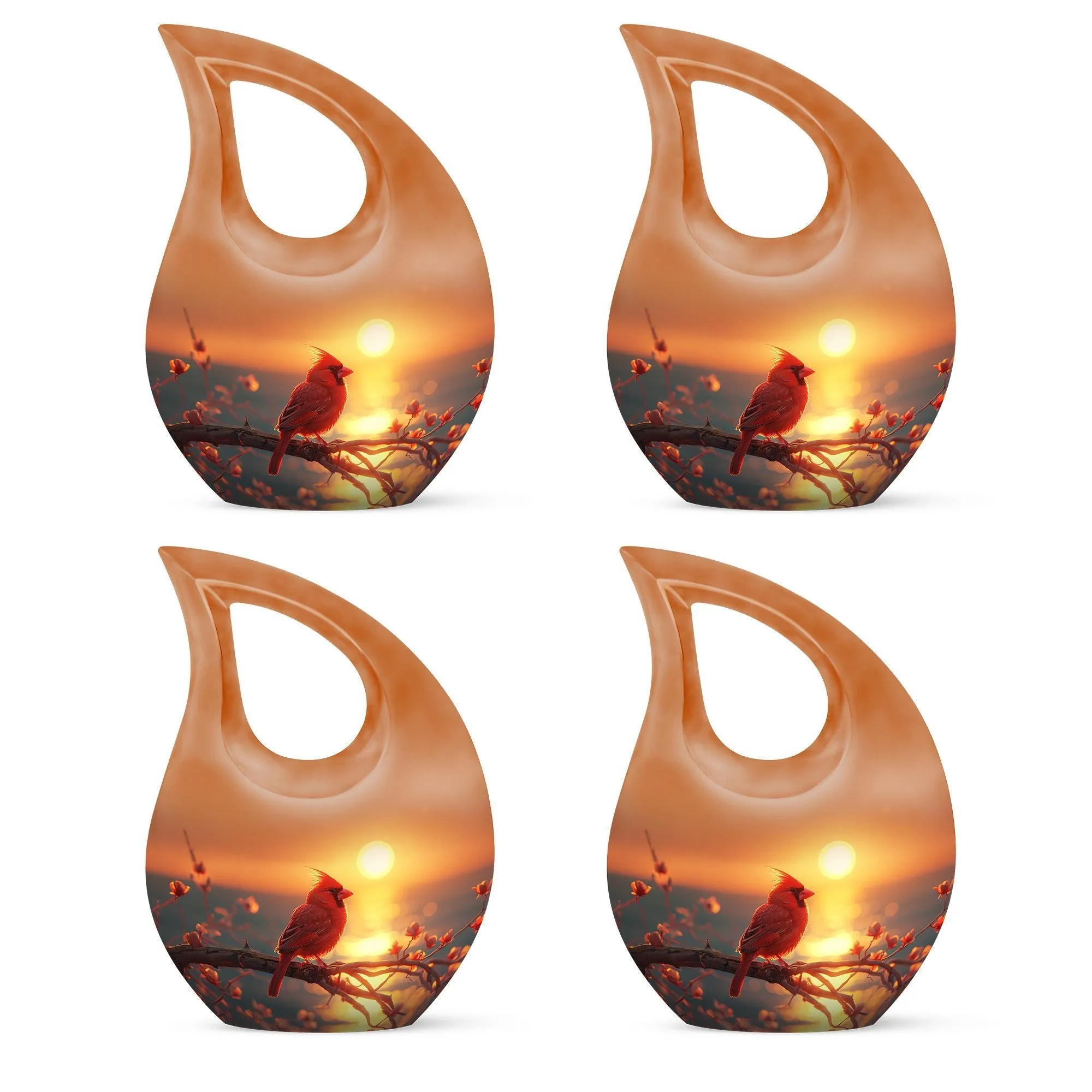 Cardinal Bird Ultimate Tribute – Cross Drop Cremation Memorial Solution