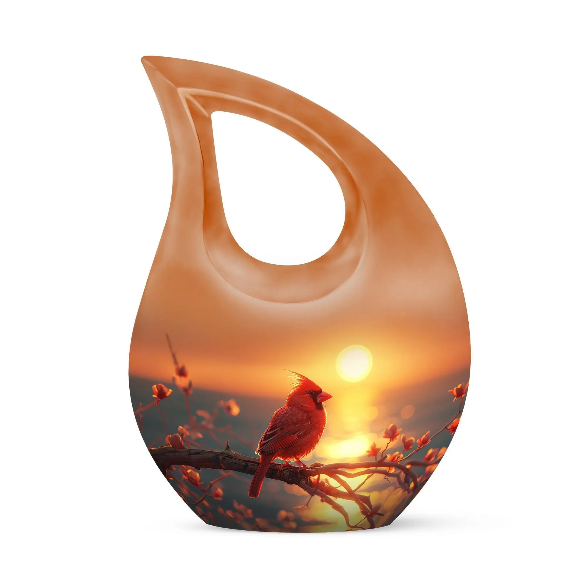 Cardinal Bird Ultimate Tribute – Cross Drop Cremation Memorial Solution