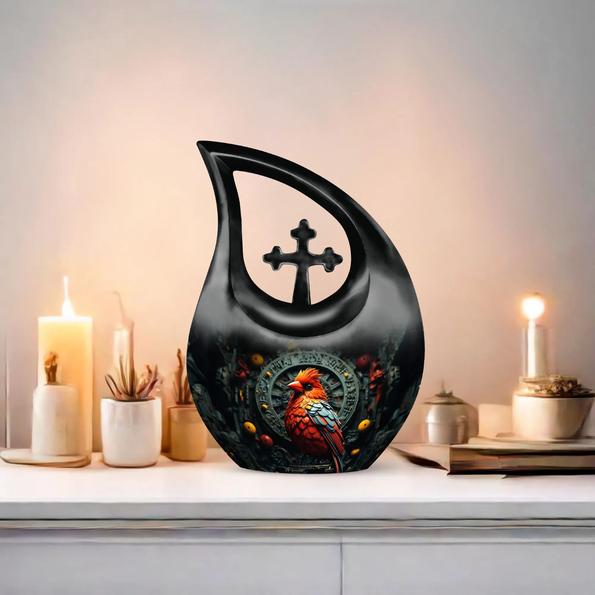 Cardinal Bird Urn: An Elegant Memorial Urn for Ashes