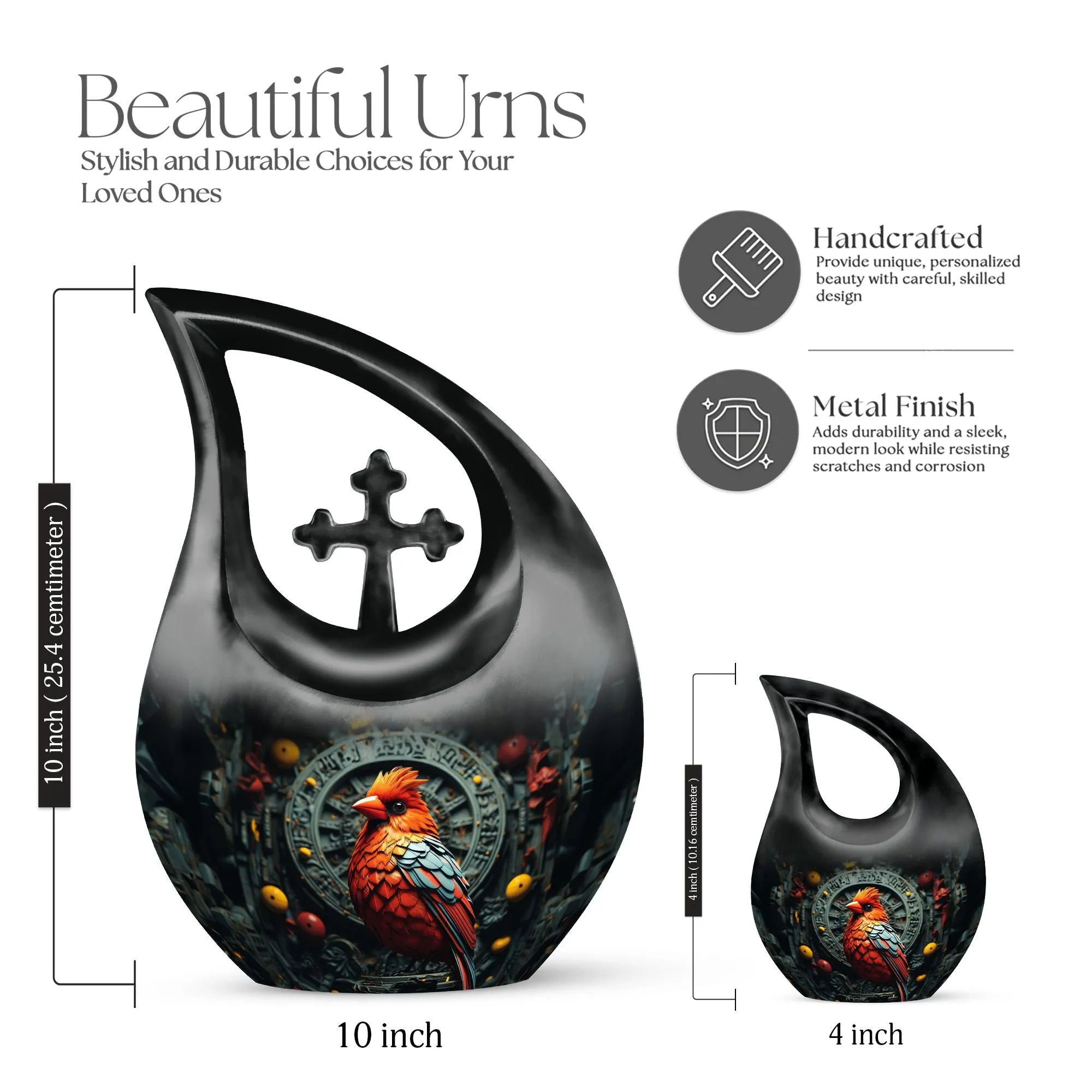 Cardinal Bird Urn: An Elegant Memorial Urn for Ashes